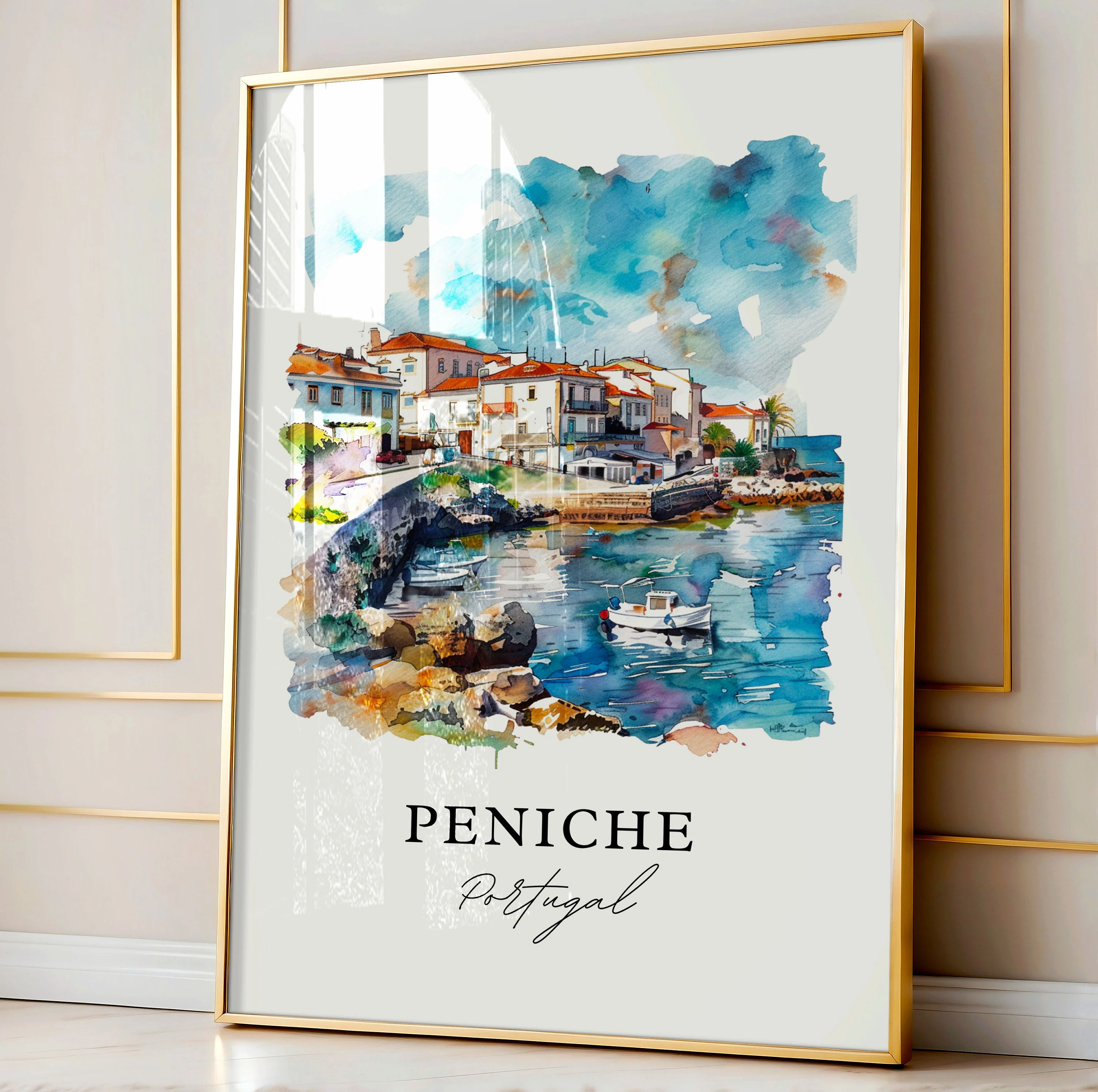 Peniche, Portugal – Watercolor Art Print - Image 4