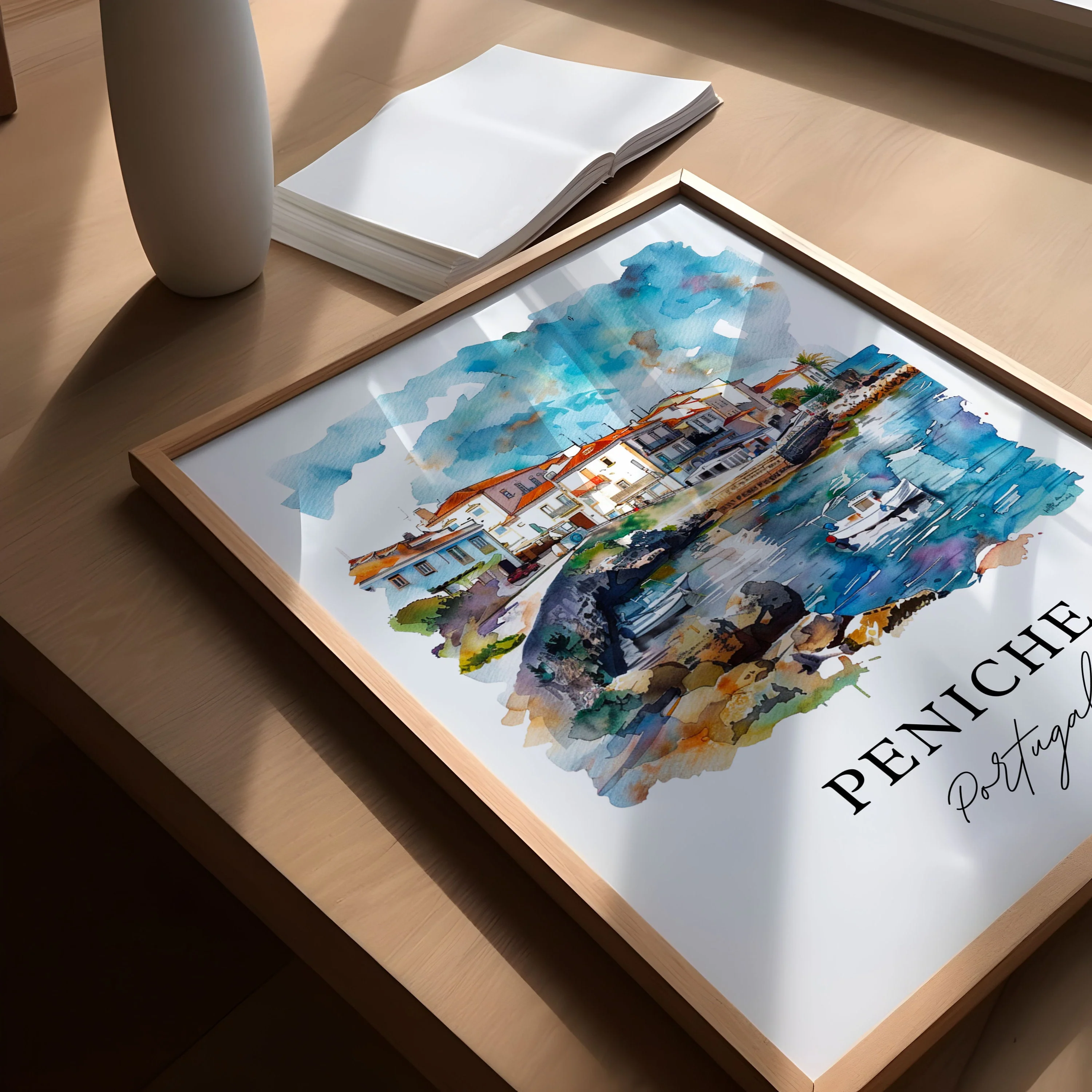 Peniche, Portugal – Watercolor Art Print - Image 2