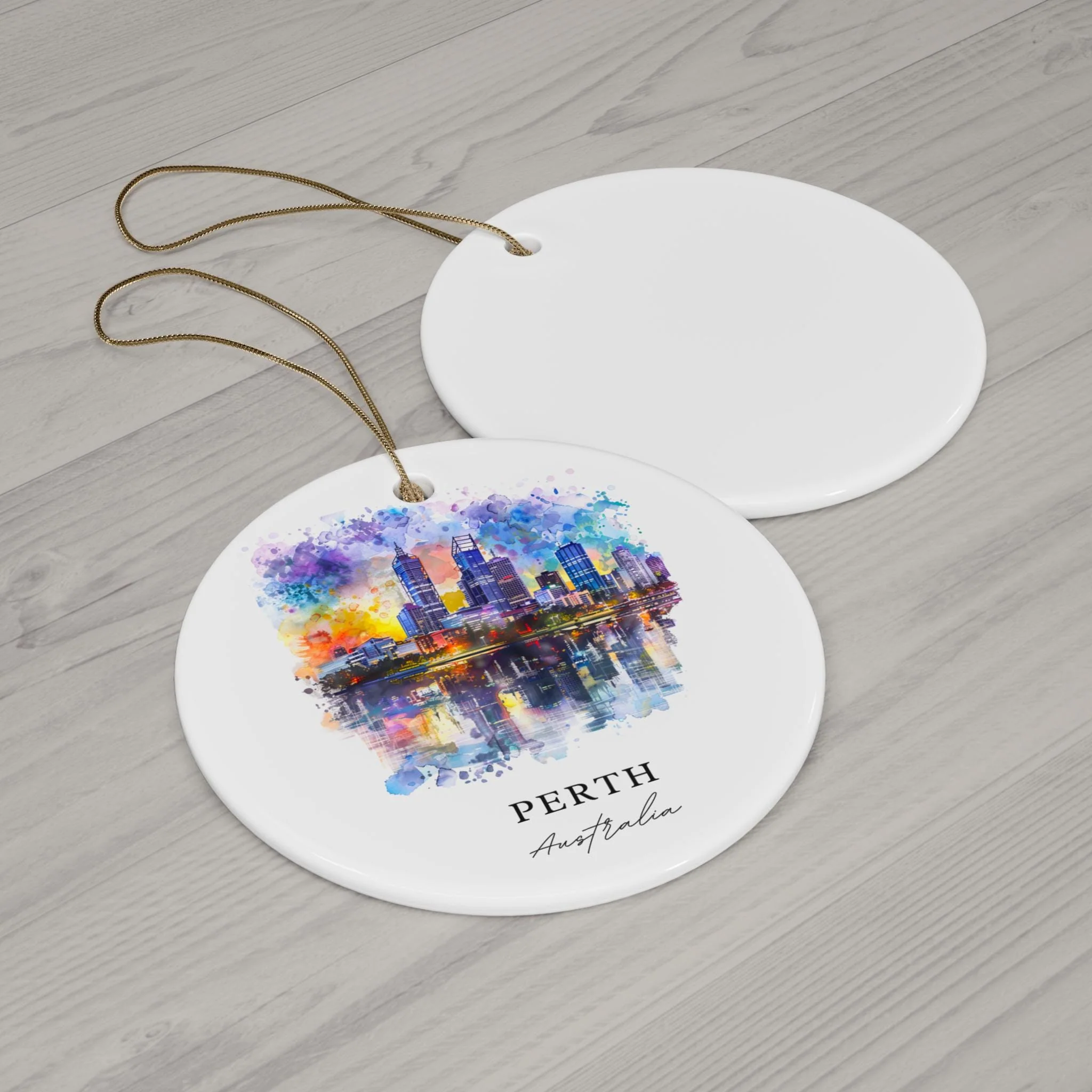 Perth Australia Ornament: Unique Perth Souvenir, Perth Xmas Decor, and Authentic Perth Australia Christmas Gift - Image 2