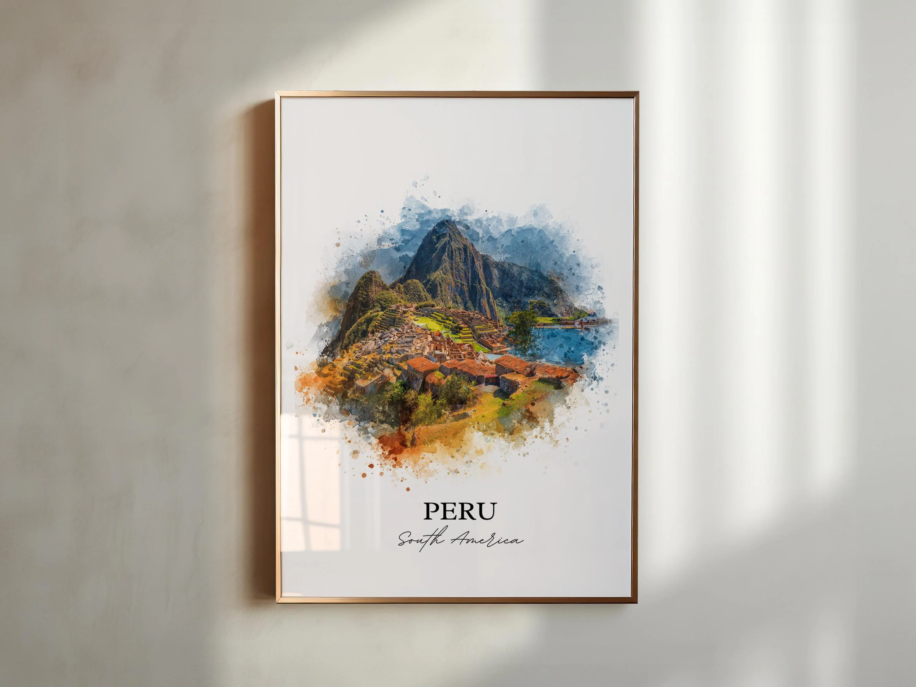 Peru, Peru – Watercolor Art Print - Image 3