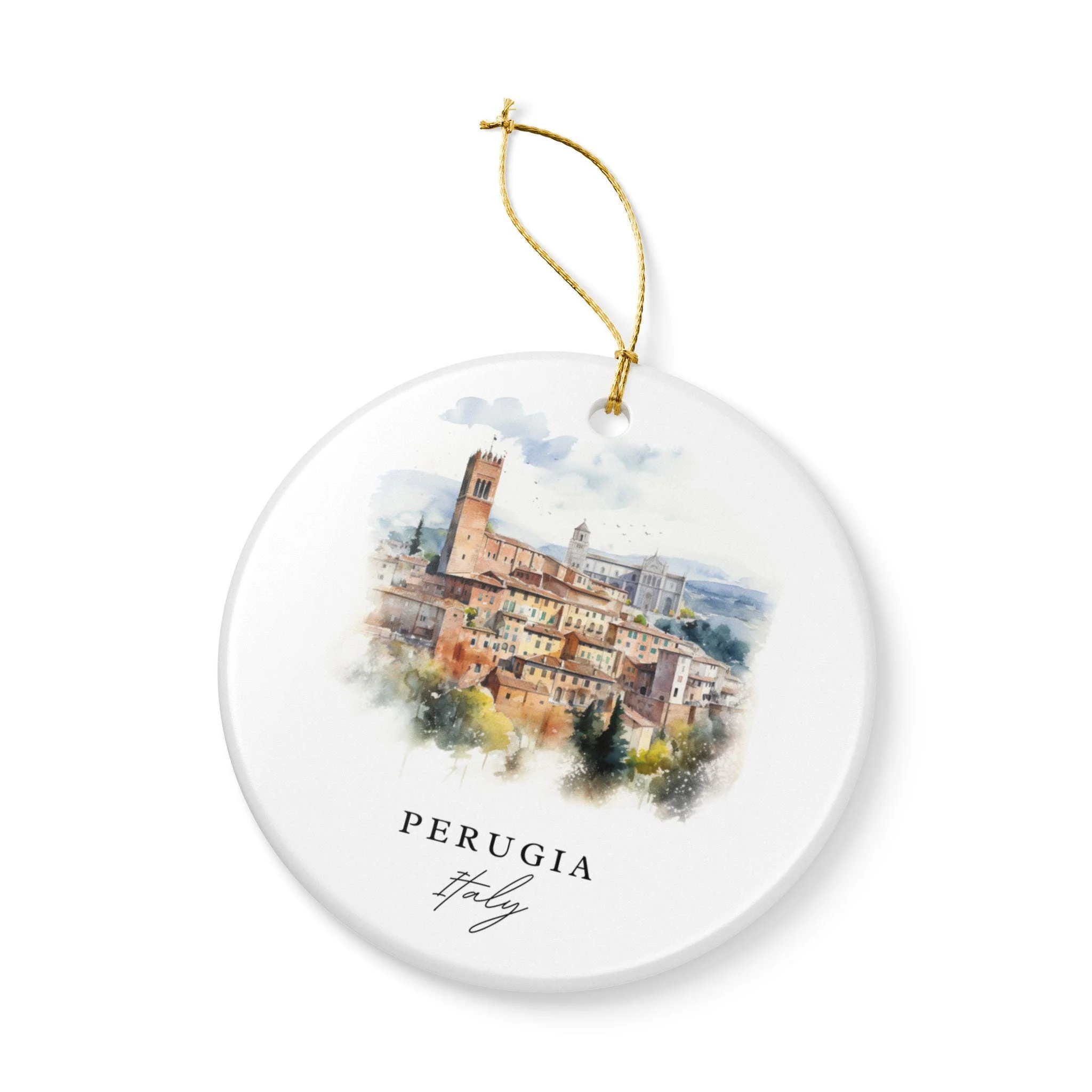 Perugia Italy Ornament: Unique Perugia Souvenir, Perugia Italy Xmas Decor, and Authentic Perugia Italy Gift - Image 4