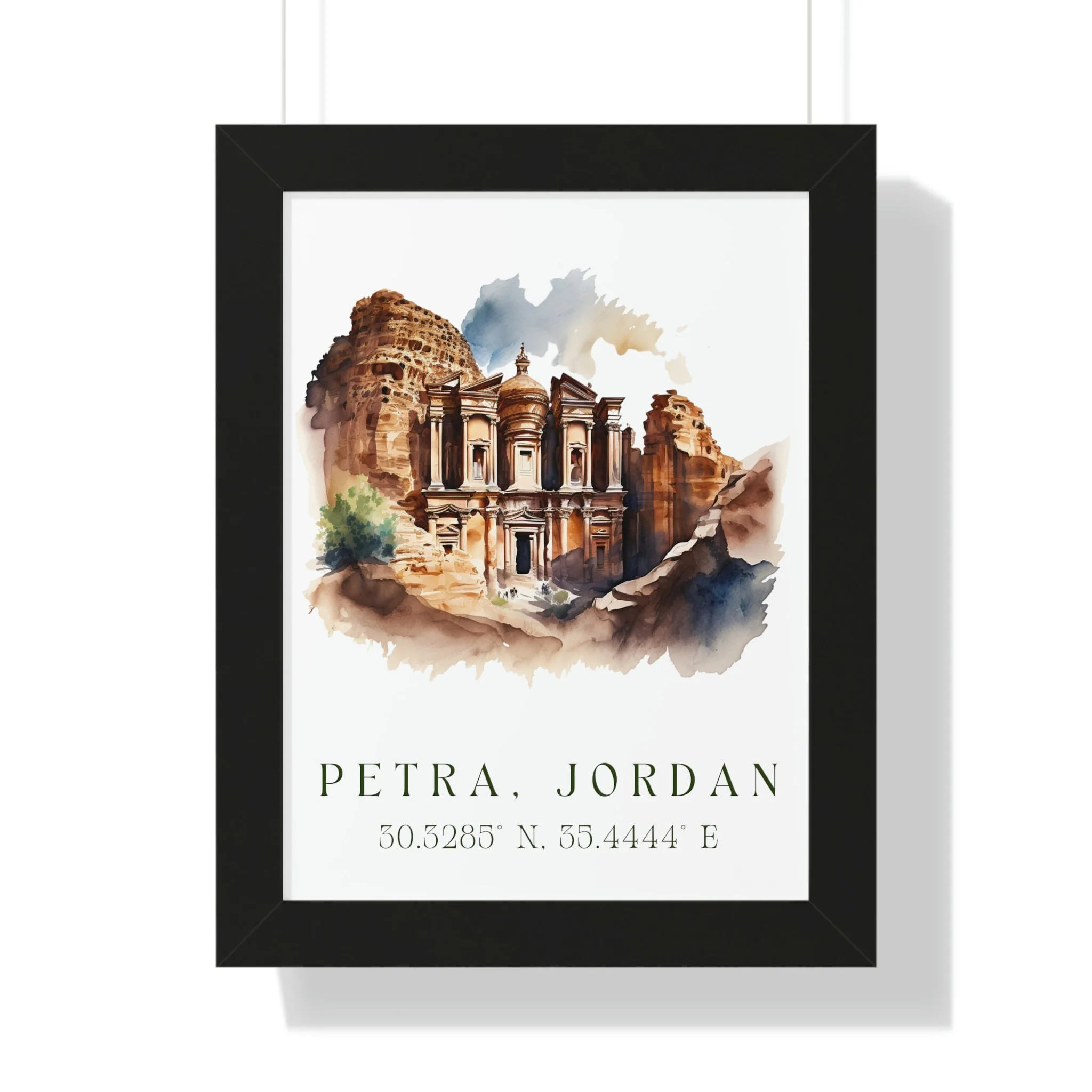 Petra, Jordan – Watercolor Art Print - Image 2