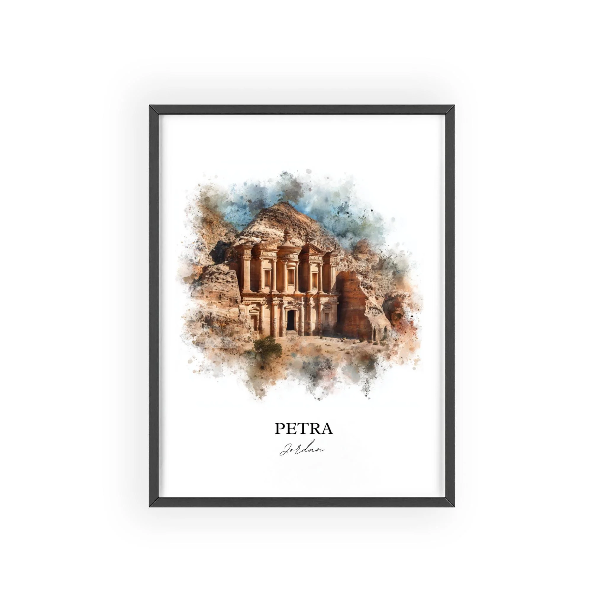 Petra, Jordan – Watercolor Art Print - Image 10