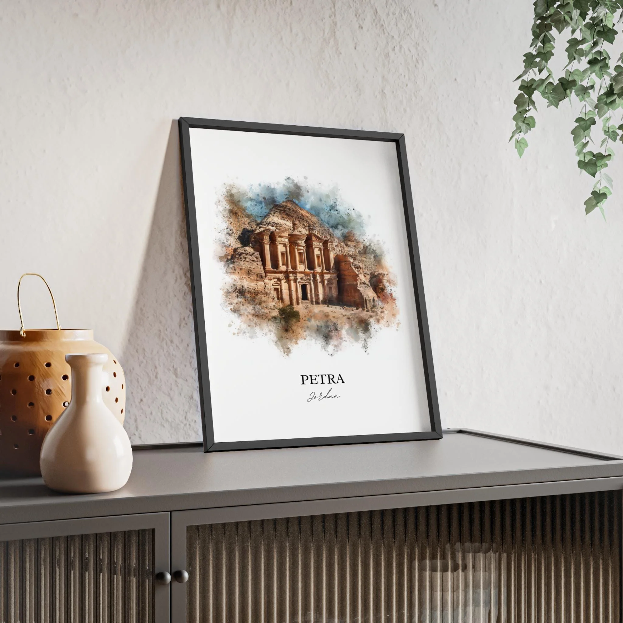 Petra, Jordan – Watercolor Art Print - Image 5
