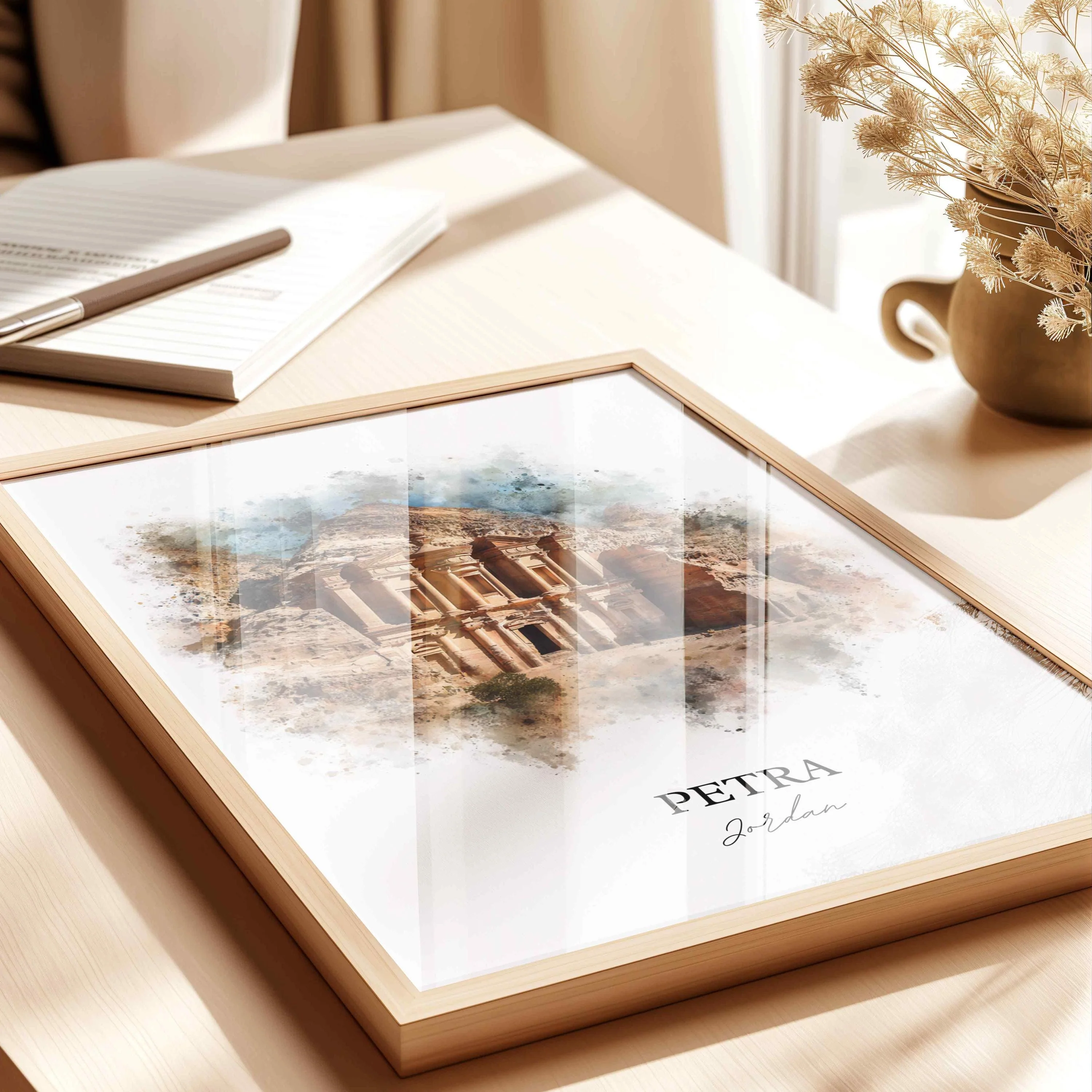 Petra, Jordan – Watercolor Art Print - Image 9