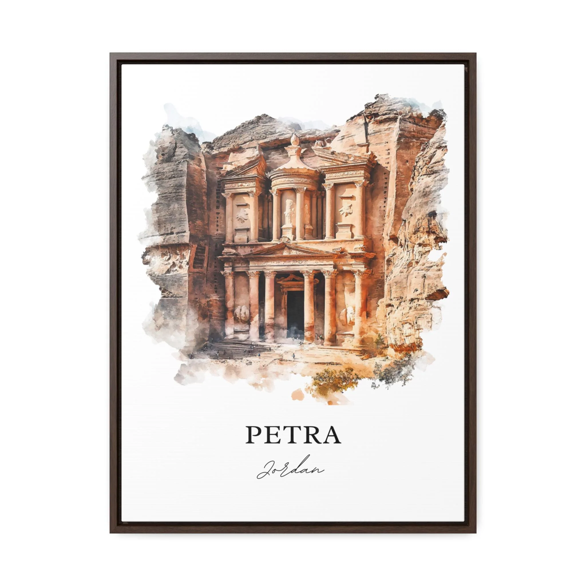 Petra, Jordan – Watercolor Art Print - Image 6