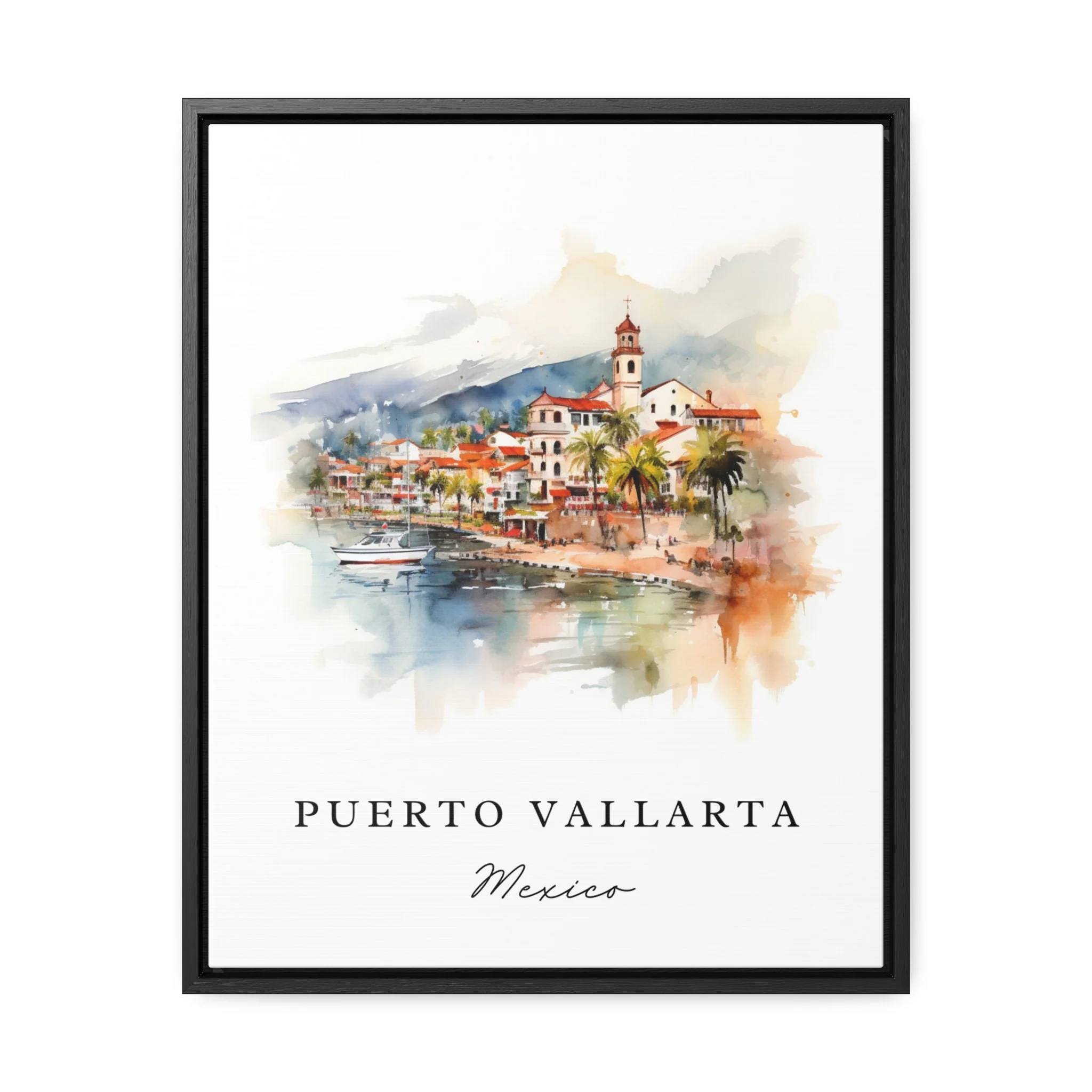 Puerto Vallarta, Mexico – Watercolor Art Print - Image 2