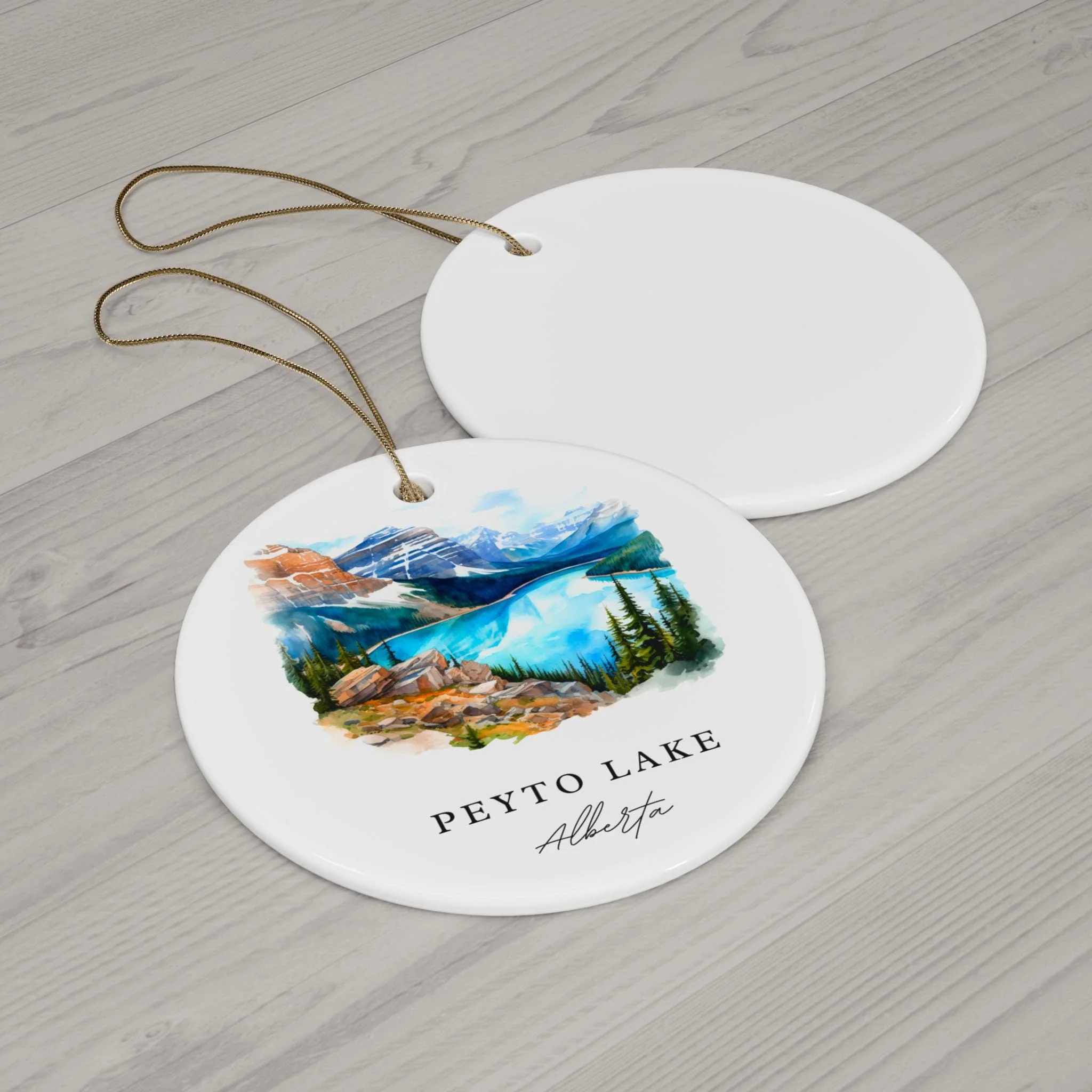 Peyto Lake Ornament: Unique Peyto Lake Souvenir, Alberta Xmas Decor, and Authentic Peyto Lake Canada Christmas Gift - Image 2