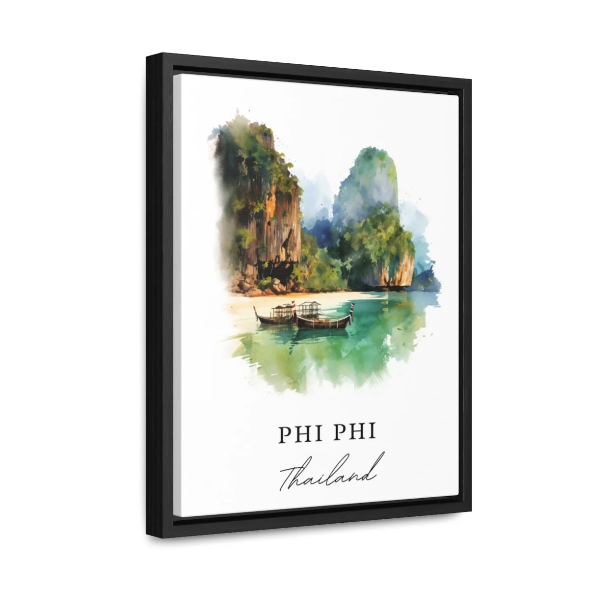 Phi Phi, Thailand – Watercolor Art Print - Image 2
