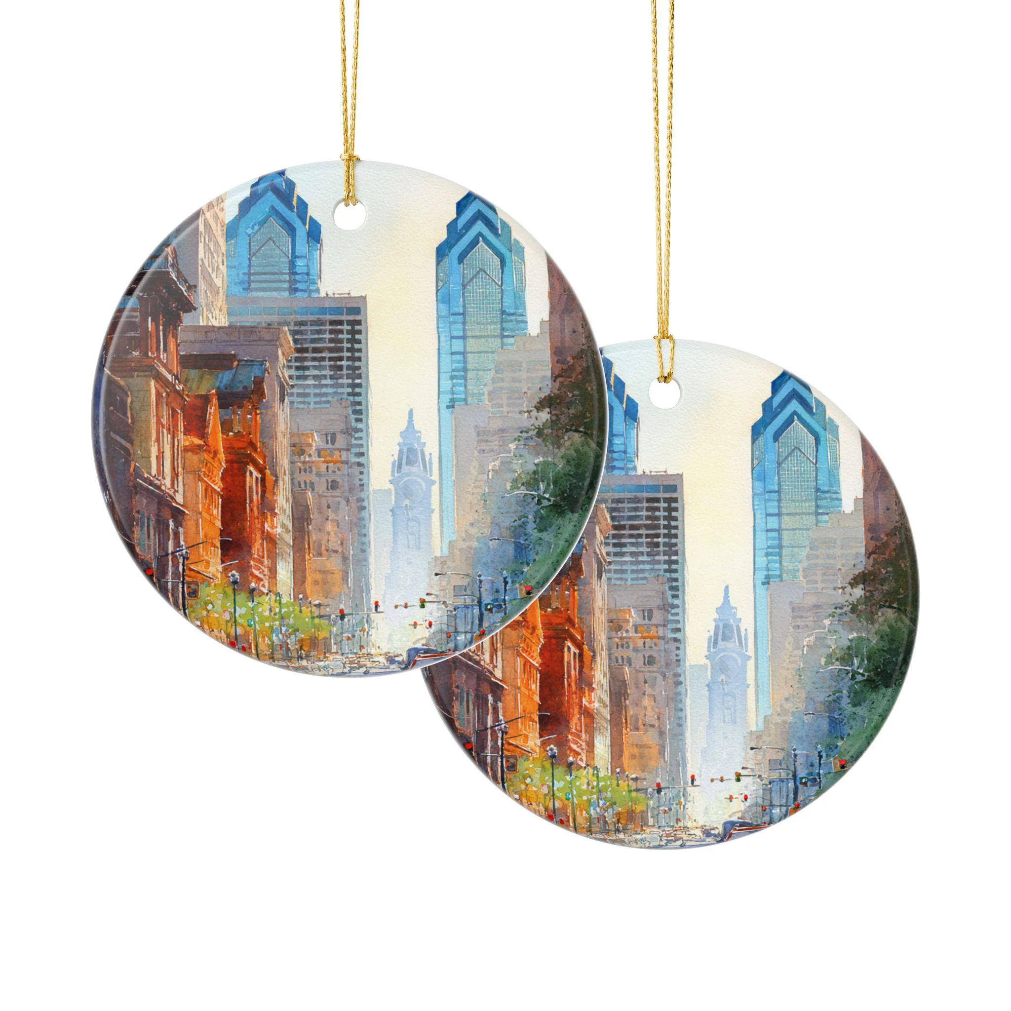 Philadelphia Ornament: Unique Philly Souvenir, Philly Xmas Decor, and Authentic Philly Gift - Image 3