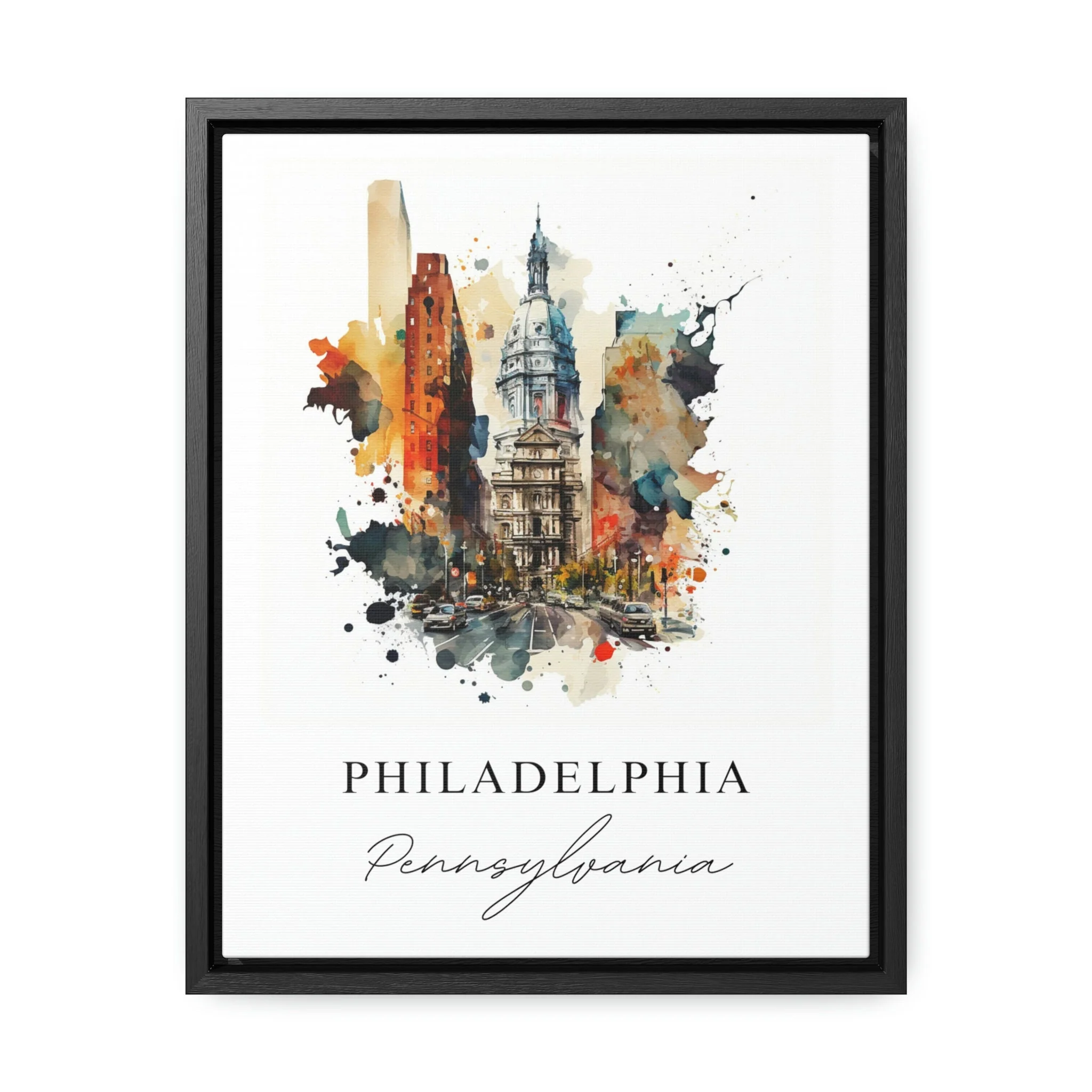 Philadelphia, Pennsylvania – Watercolor Art Print - Image 5