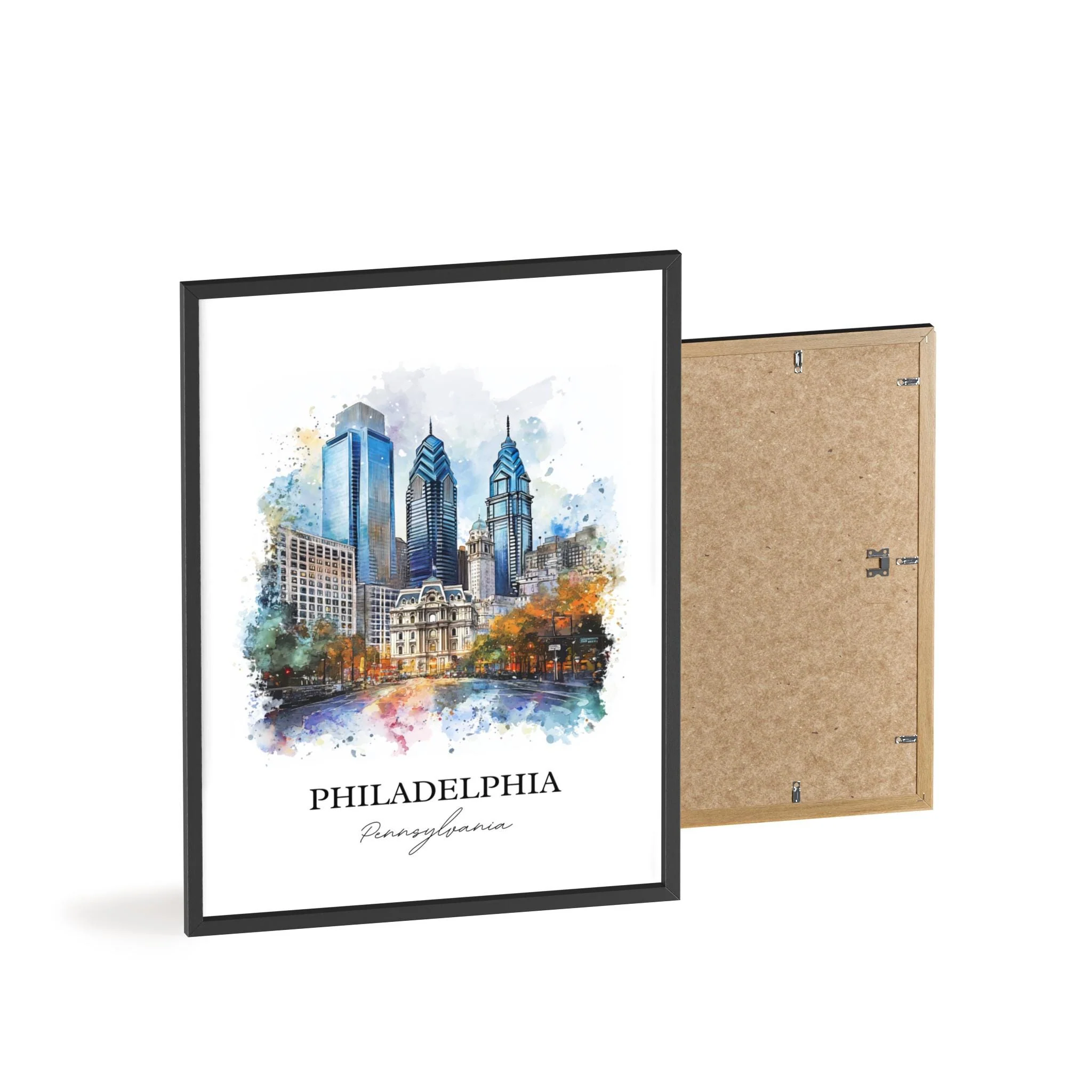 Philadelphia, USA – Watercolor Art Print - Image 8