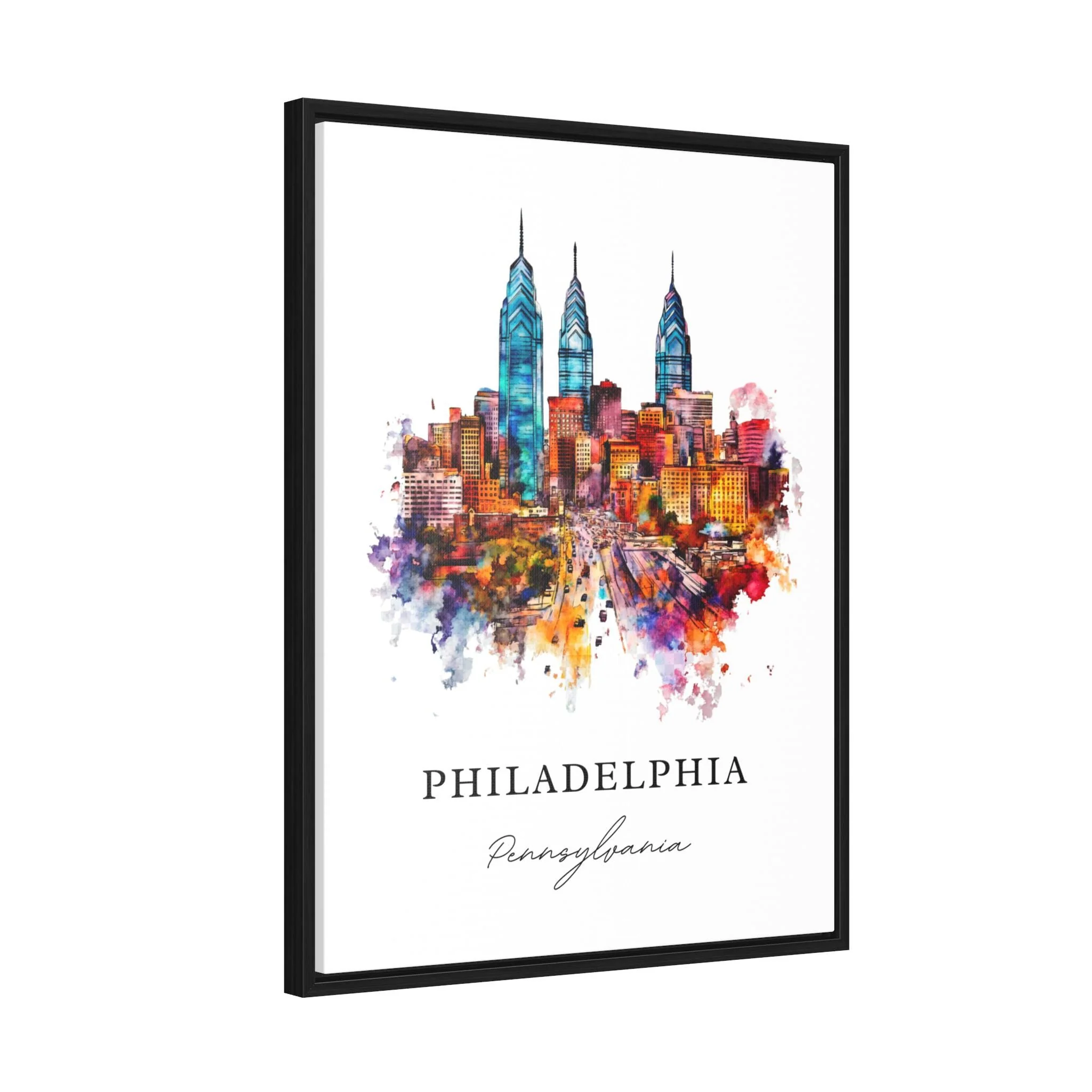 Philadelphia, USA – Watercolor Art Print - Image 7