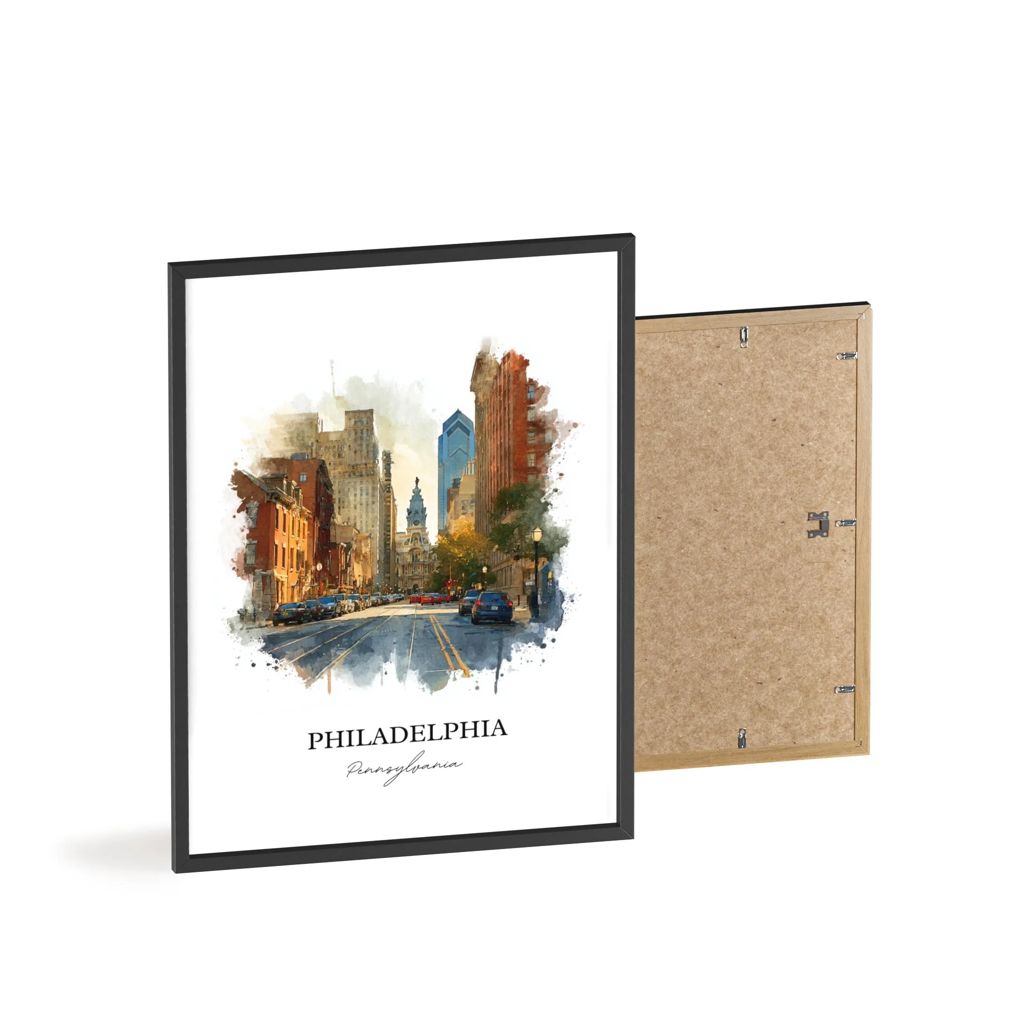 Philadelphia, Pennsylvania – Watercolor Art Print - Image 11