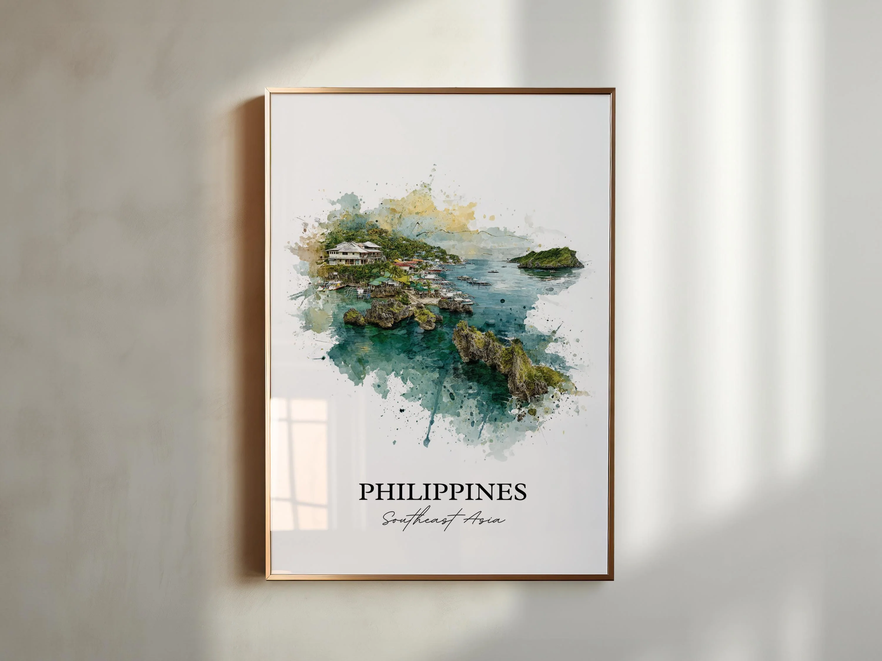 Philippines, Philippines – Watercolor Art Print - Image 3