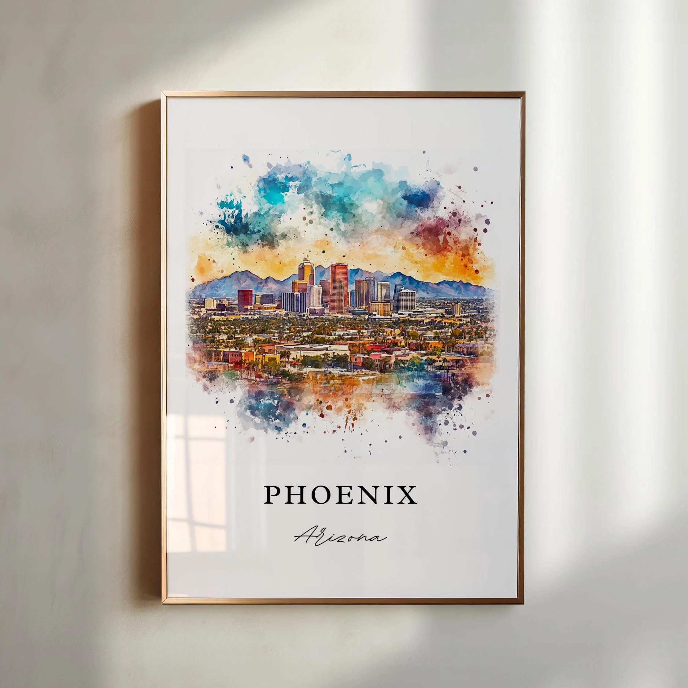 Phoenix, Arizona – Watercolor Art Print