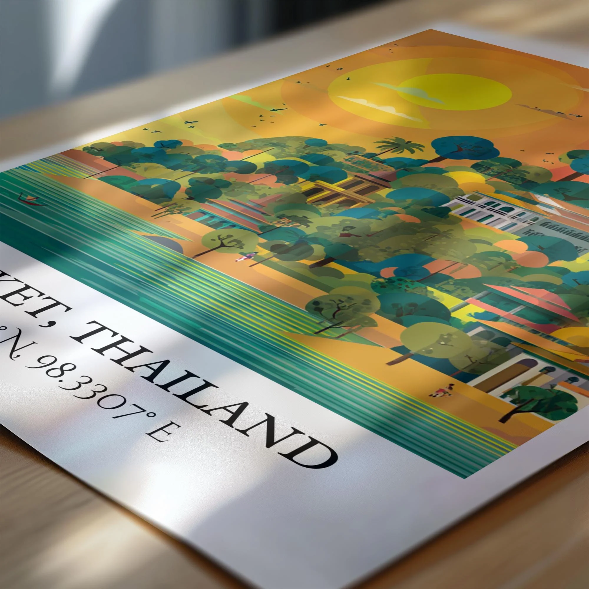 Phuket, Thailand – Watercolor Art Print - Image 2