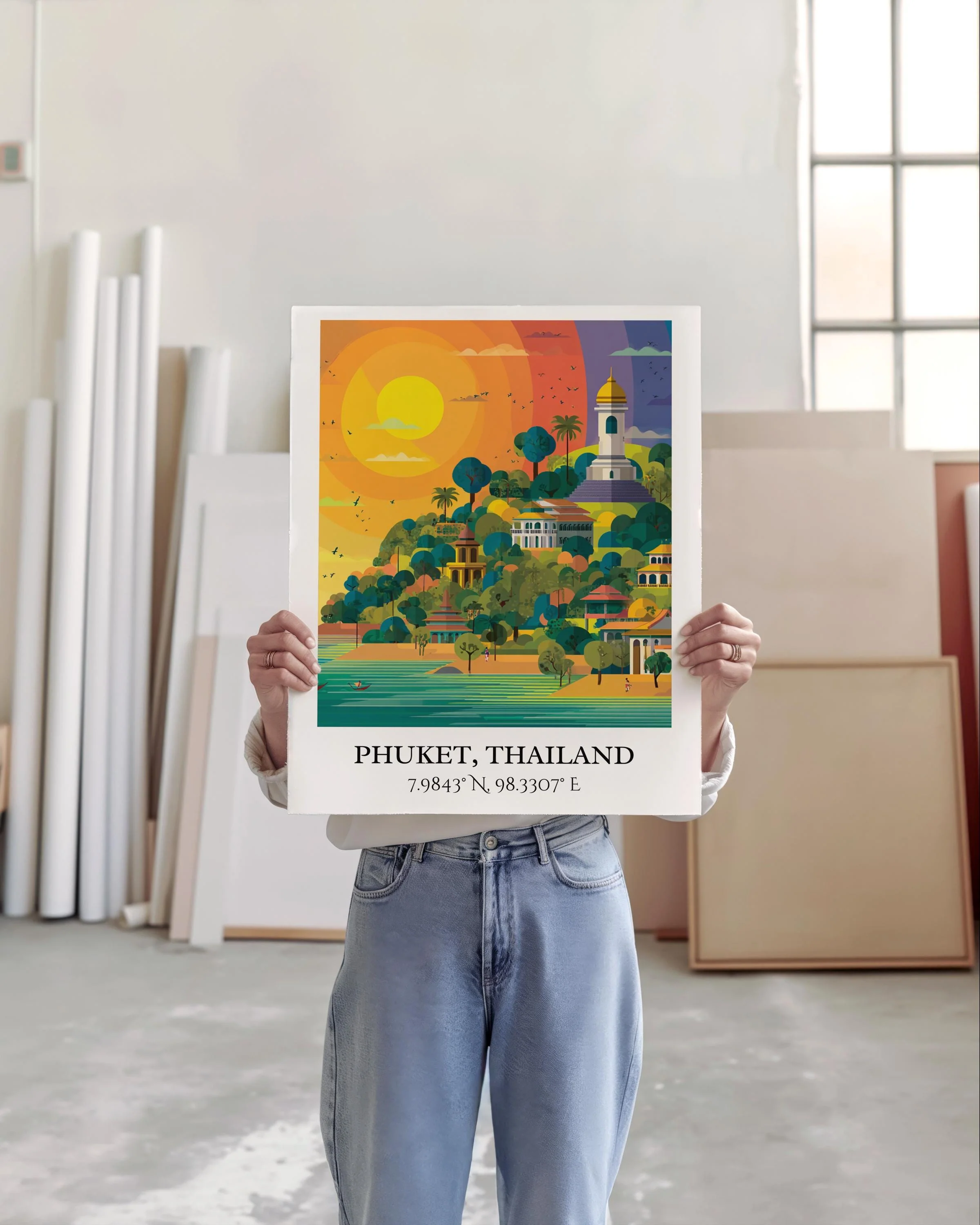 Phuket, Thailand – Watercolor Art Print - Image 3