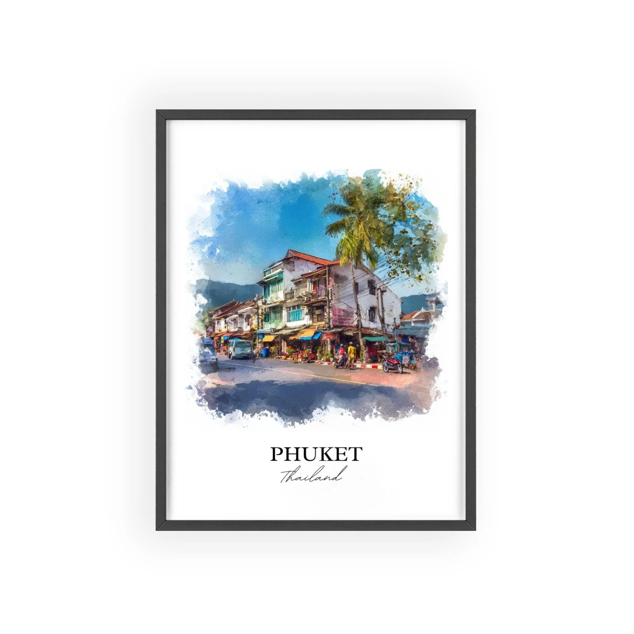 Phuket, Thailand – Watercolor Art Print - Image 6