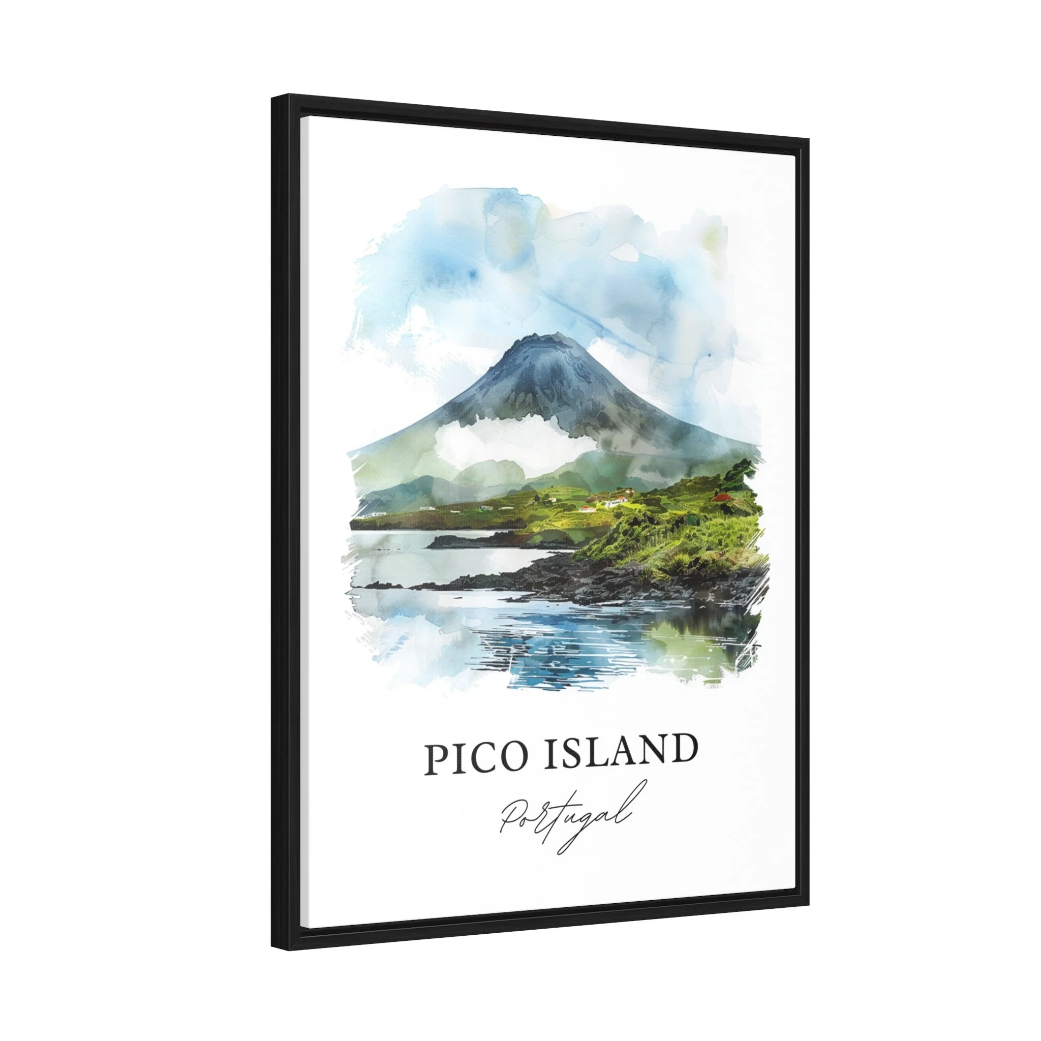 Pico Island, Portugal – Watercolor Art Print - Image 6