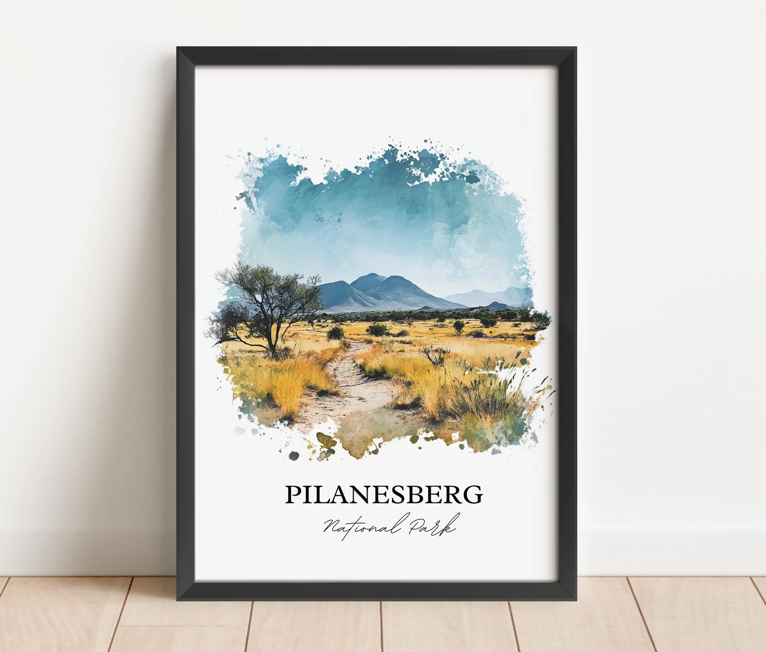 Pilanesberg National Park, South Africa – Watercolor Art Print - Image 5