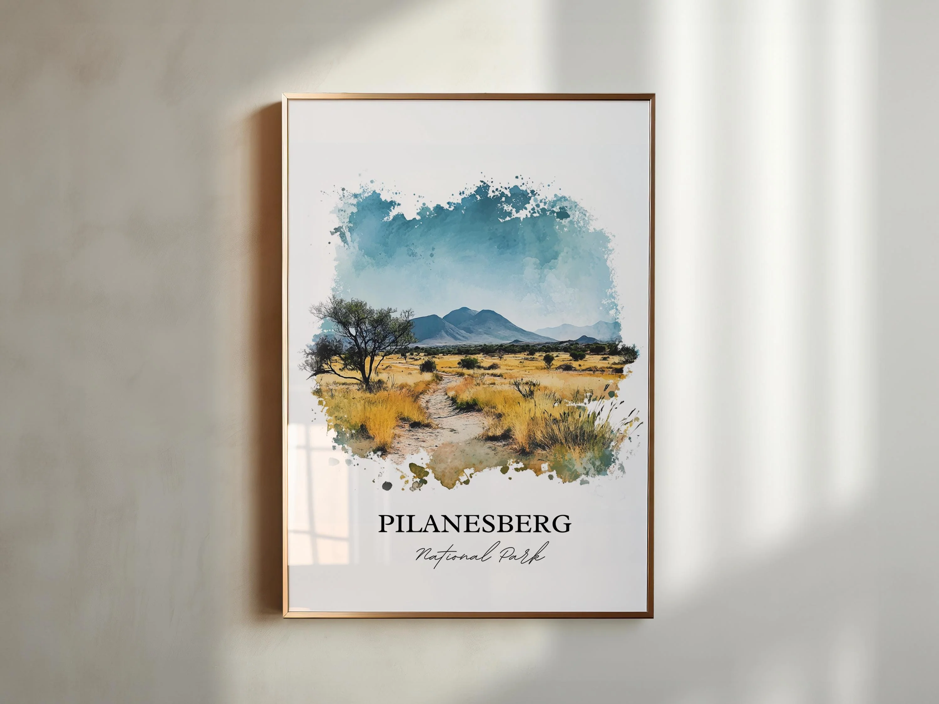 Pilanesberg National Park, South Africa – Watercolor Art Print - Image 6