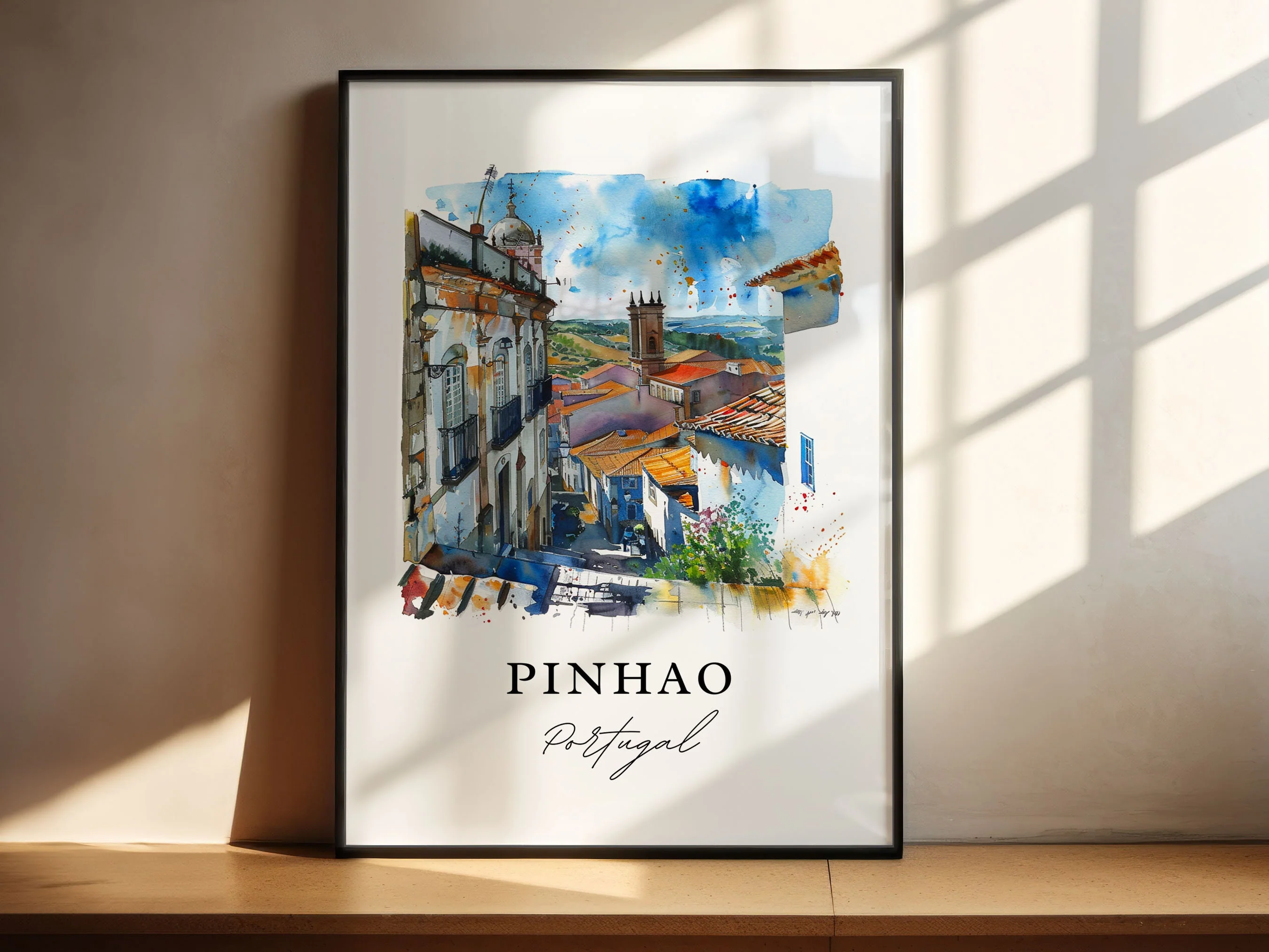 Pinhao, Portugal – Watercolor Art Print - Image 4