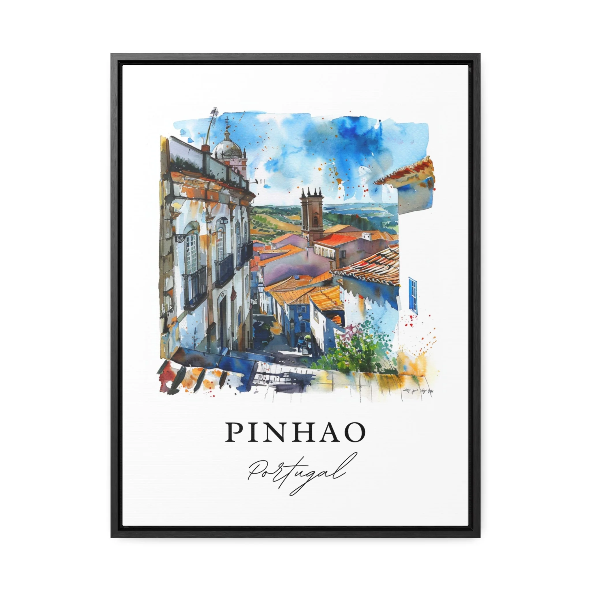 Pinhao, Portugal – Watercolor Art Print - Image 6