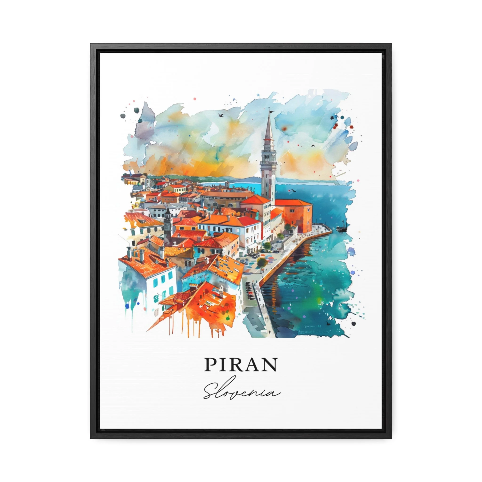 Piran, Slovenia – Watercolor Art Print - Image 5