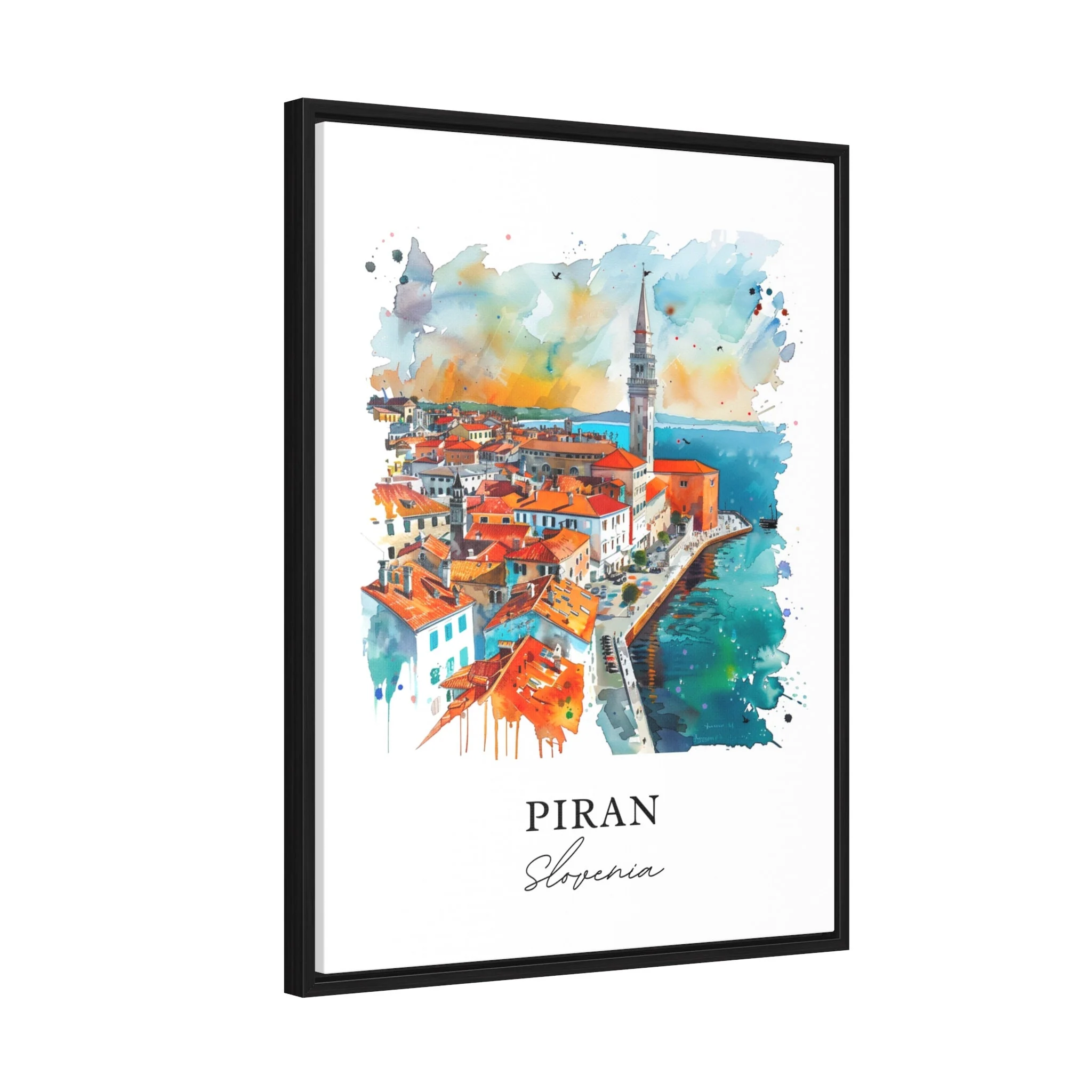 Piran, Slovenia – Watercolor Art Print - Image 6