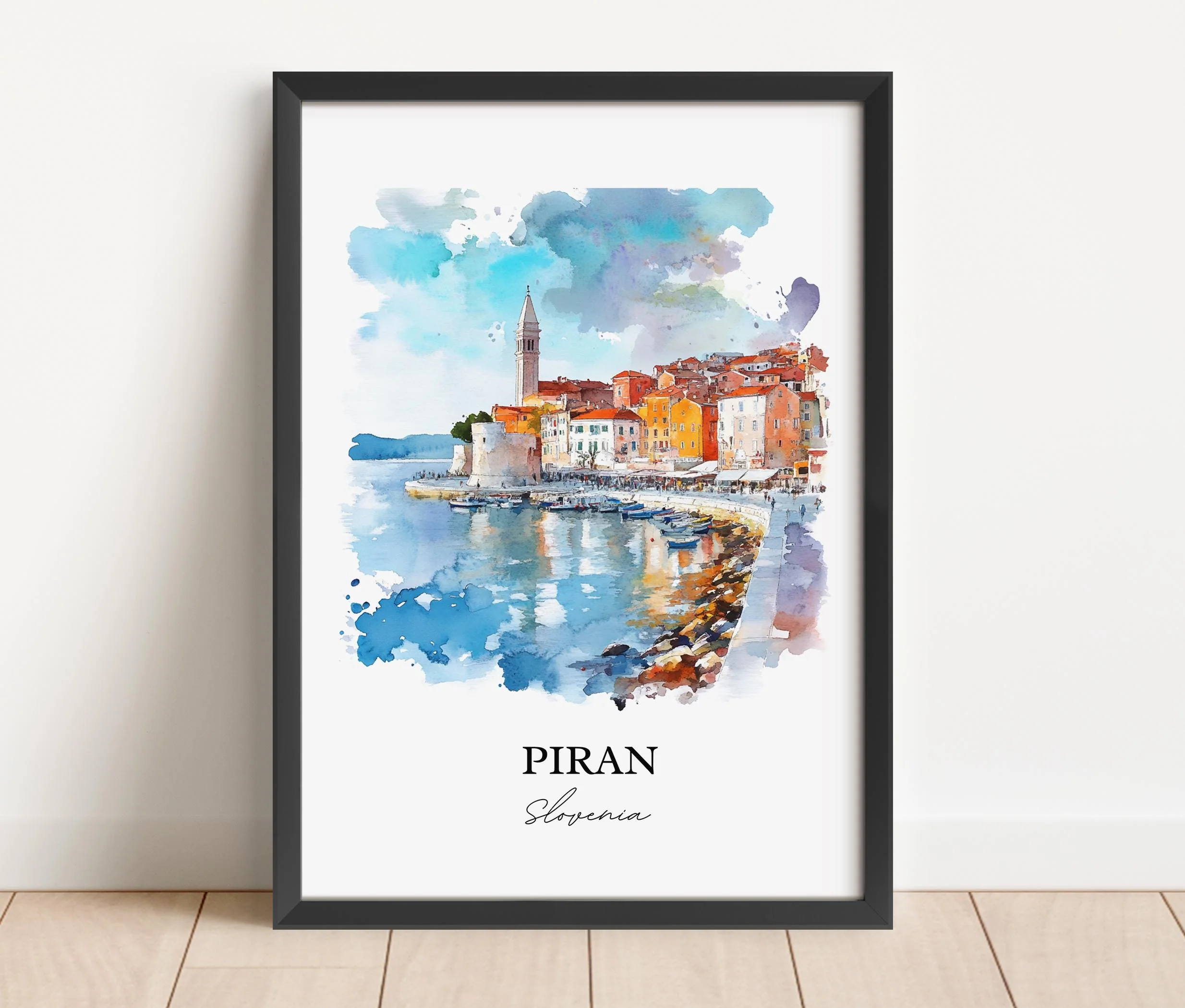 Piran, Slovenia – Watercolor Art Print - Image 6