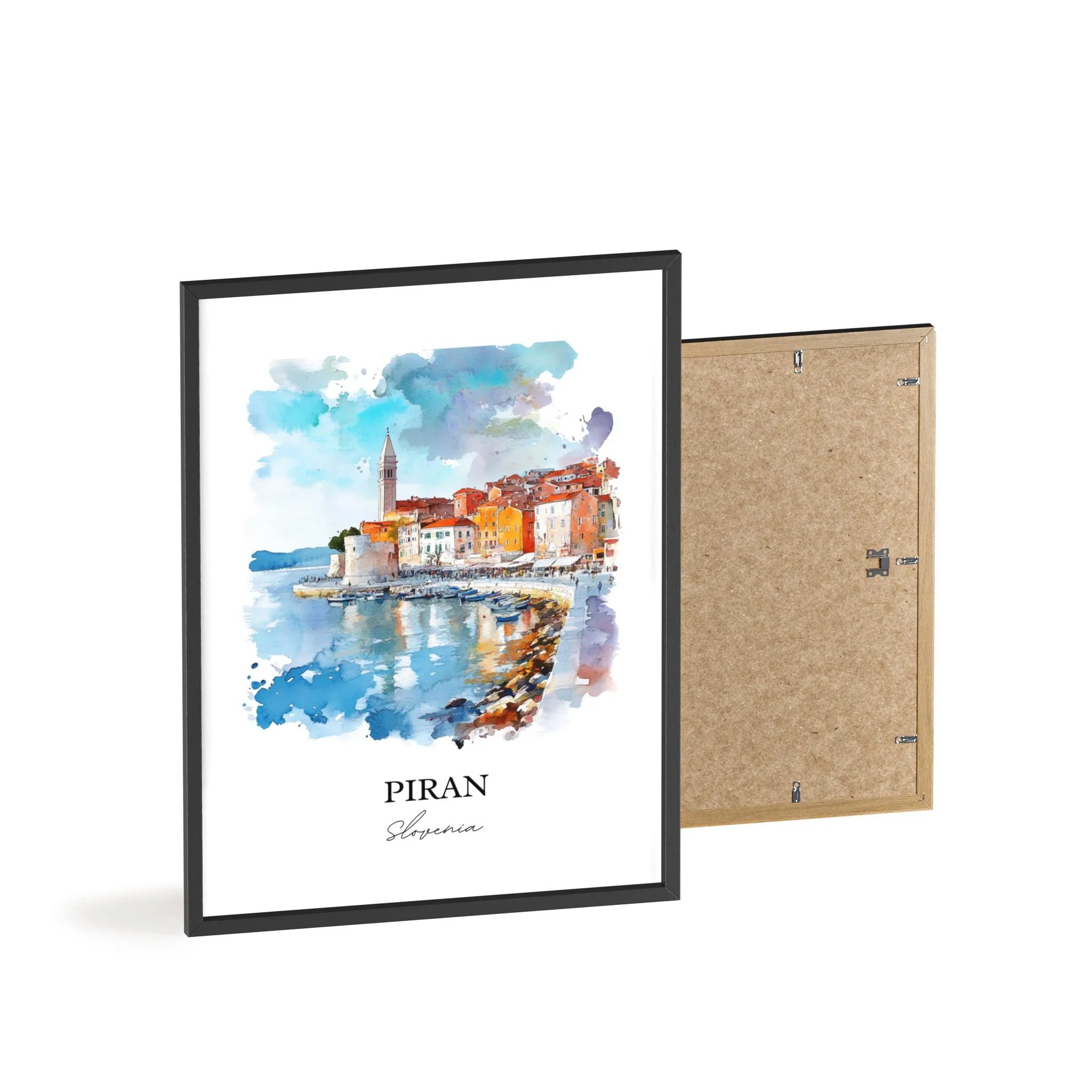 Piran, Slovenia – Watercolor Art Print - Image 8