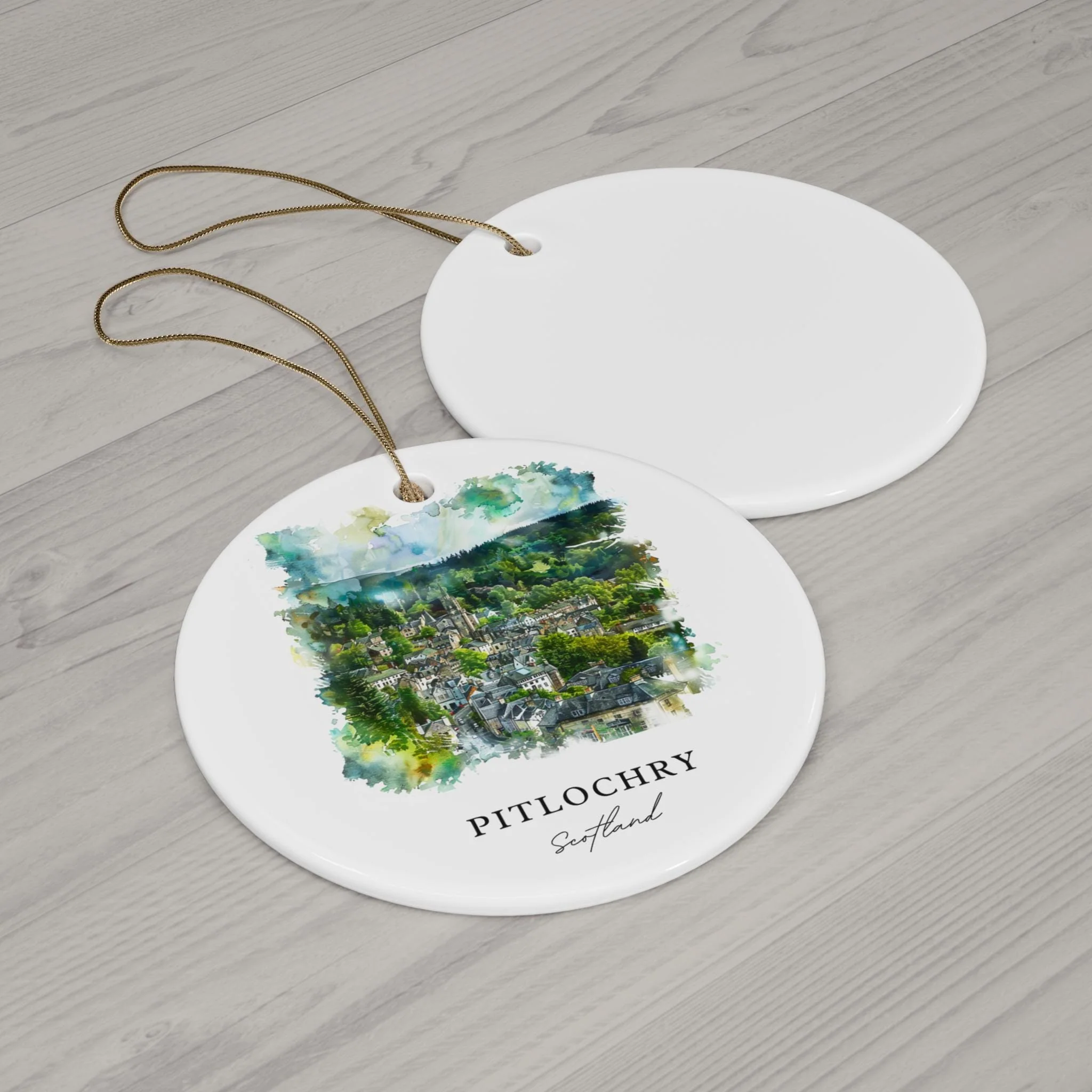Pitlochry Scotland Ornament: Unique Pitlochry Souvenir, Pitlochry Xmas Decor, and Authentic Pitlochry Christmas Gift - Image 2