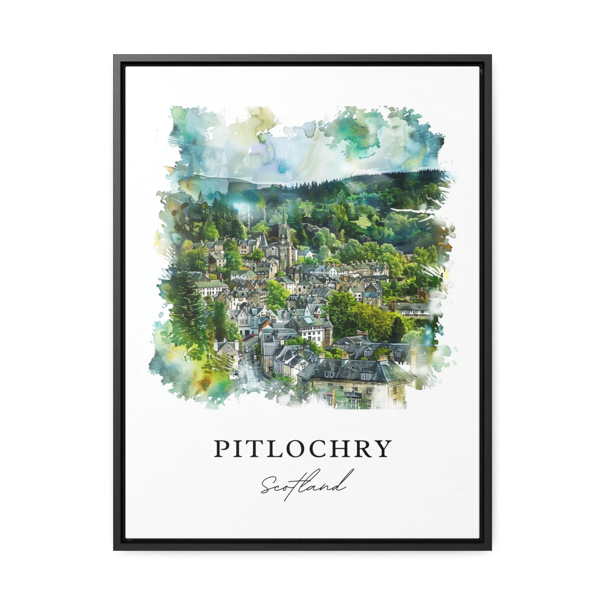 Pitlochry, Scotland – Watercolor Art Print - Image 5