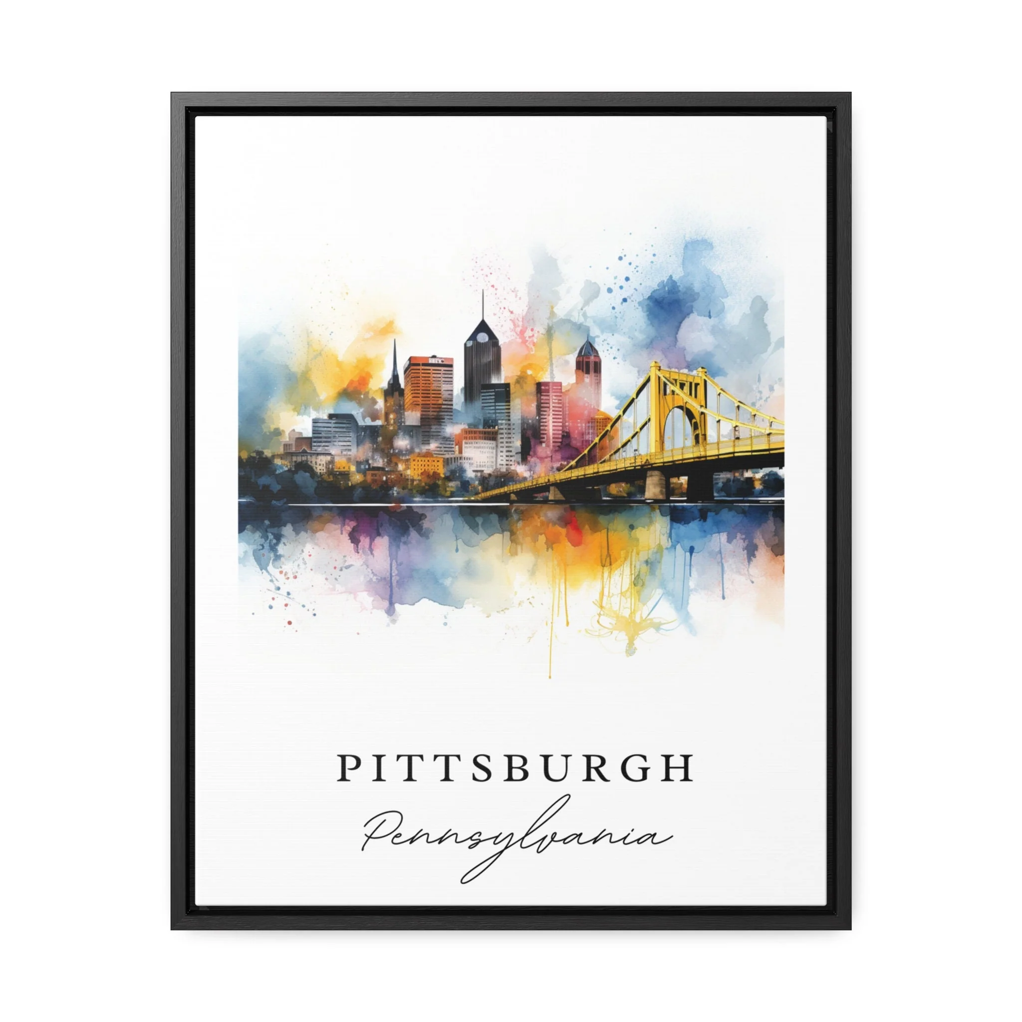 Pittsburgh, Pennsylvania – Watercolor Art Print - Image 6