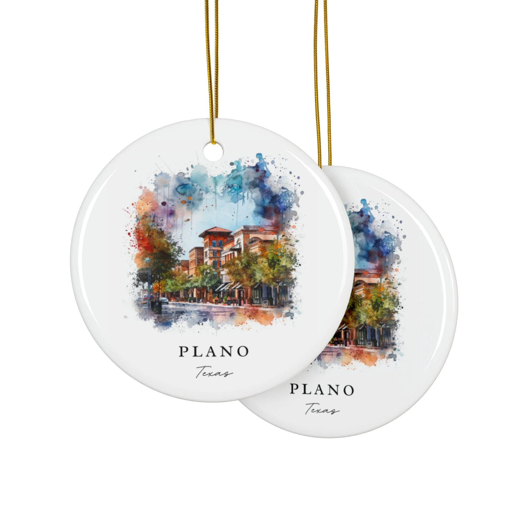Plano TX Ornament: Unique Plano Texas Souvenir, Plano TX Decor, and Authentic Plano Texas Christmas Gift - Image 4