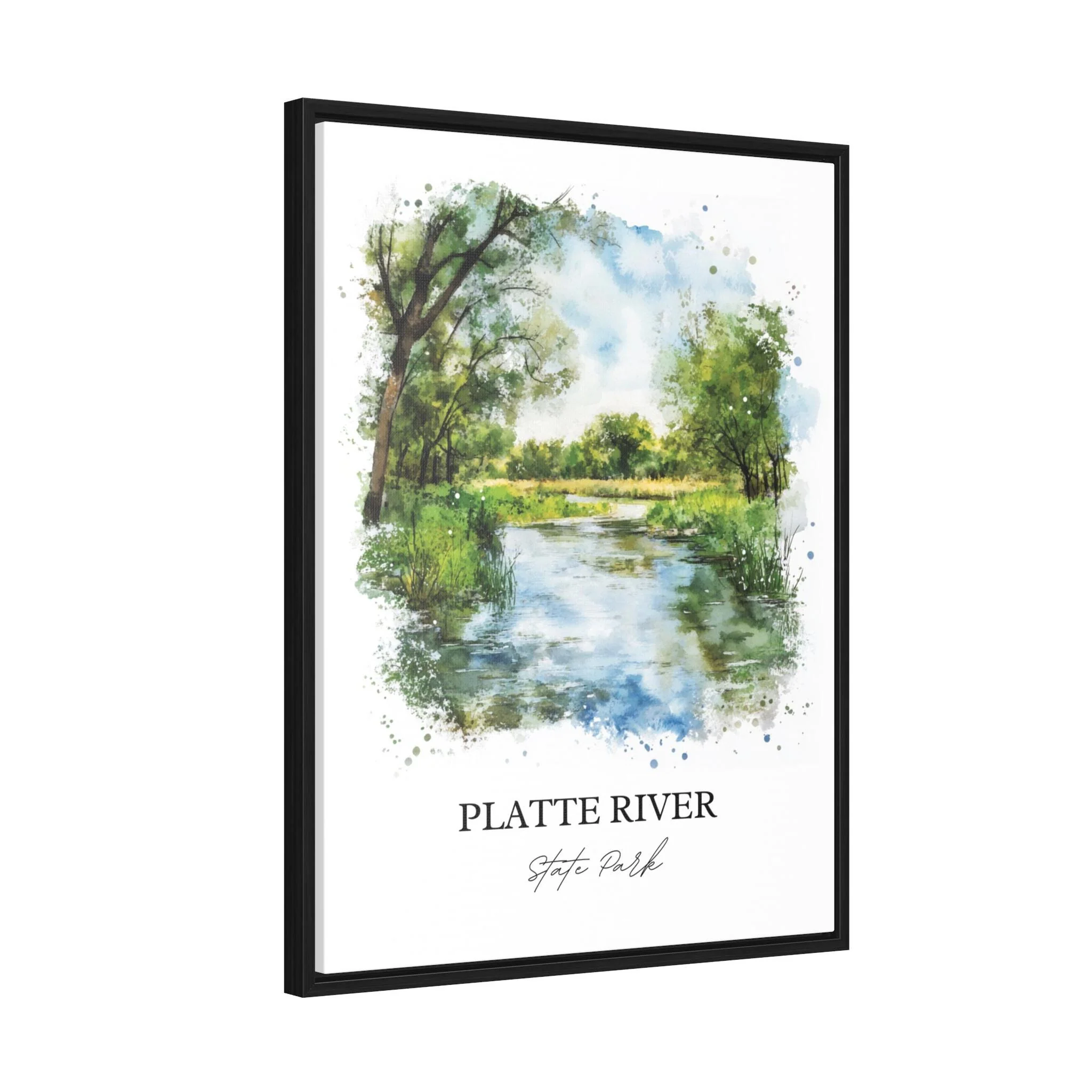 Platte River State Park, Nebraska – Watercolor Art Print - Image 8