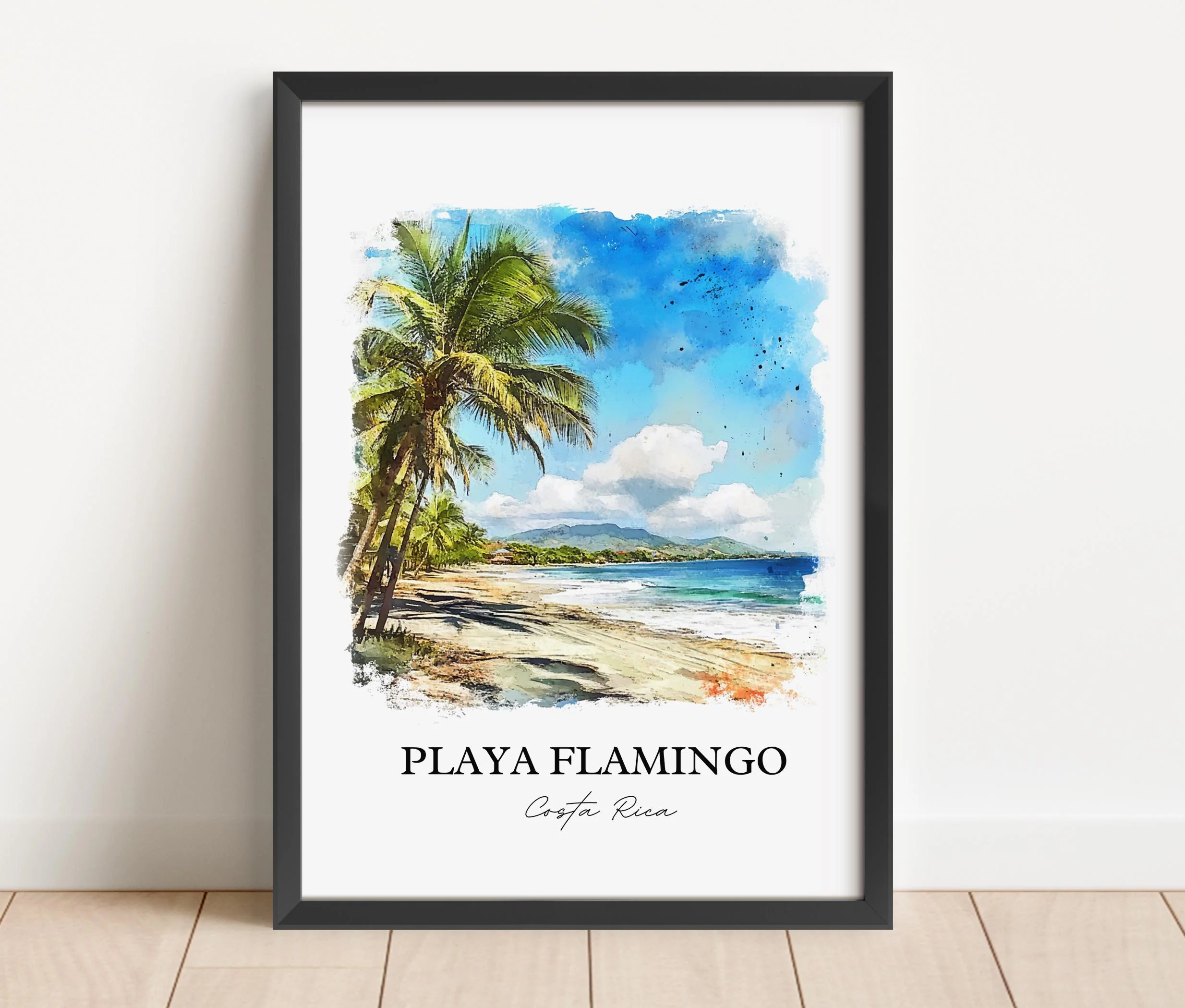 Playa Flamingo, Costa Rica – Watercolor Art Print - Image 6