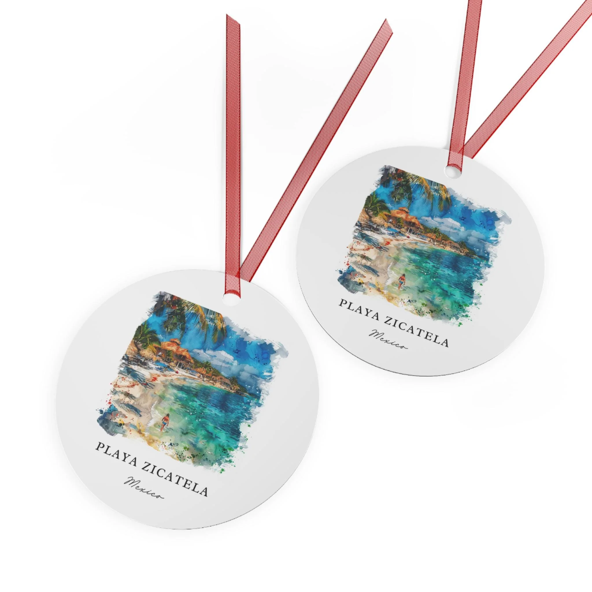 Playa Zicatela MX Ornament: Unique Playa Zicatela Souvenir, Playa Zicatela Xmas Decor, and Authentic Zicatela Gift - Image 2