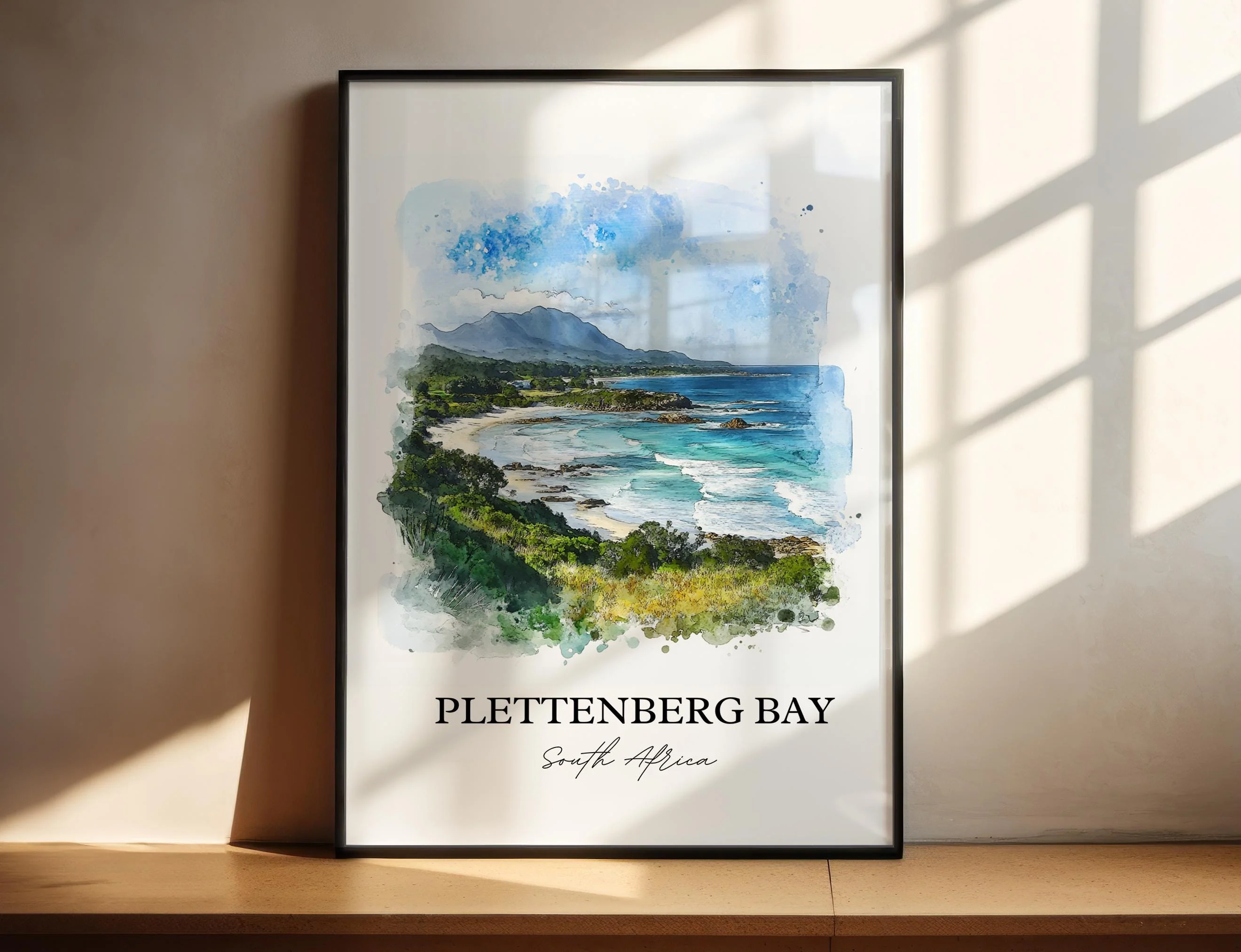 Plettenberg Bay, South Africa – Watercolor Art Print