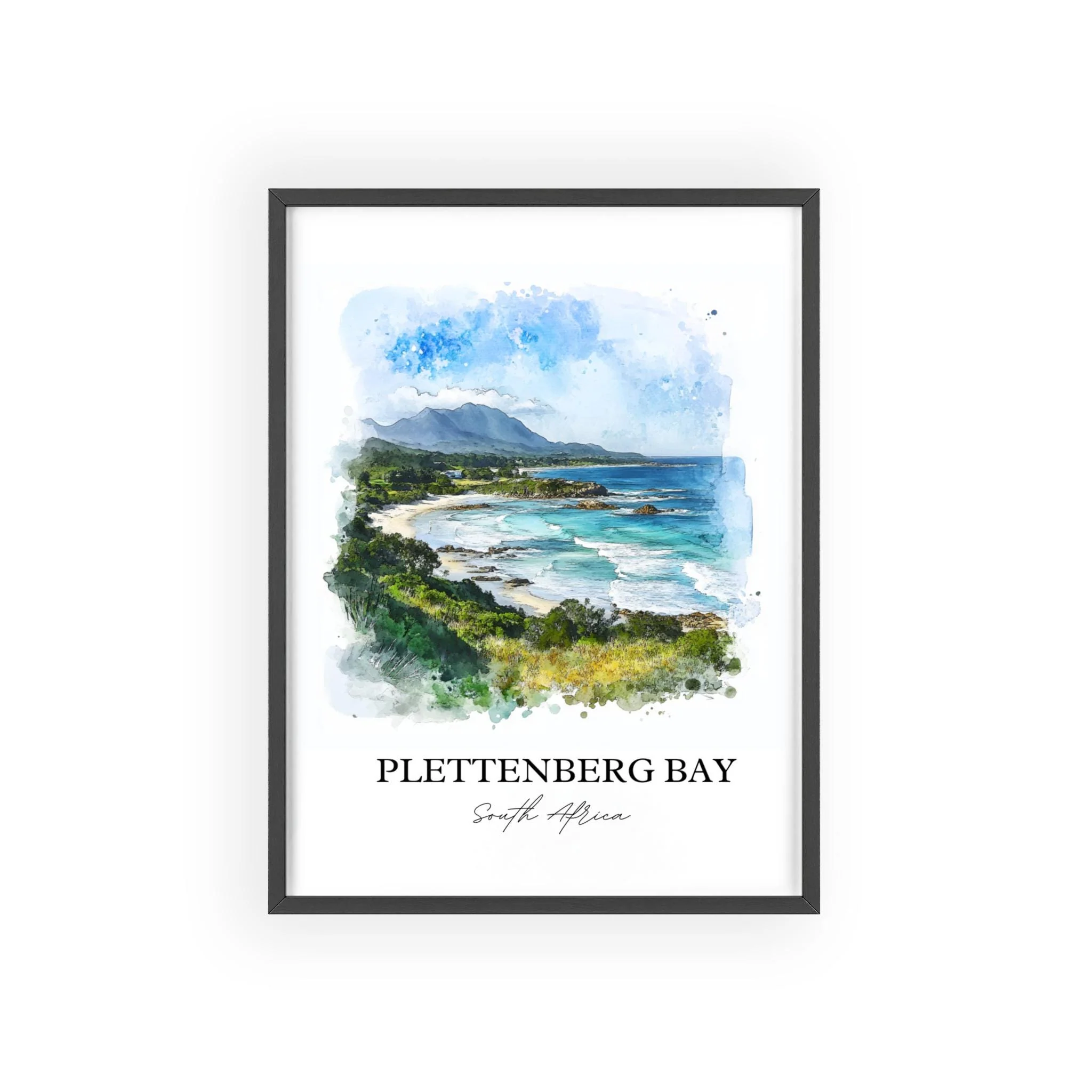 Plettenberg Bay, South Africa – Watercolor Art Print - Image 7