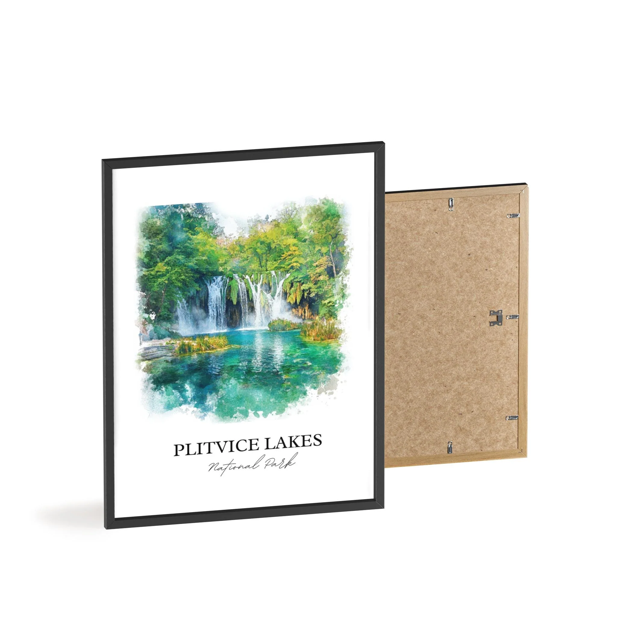 Plitvice Lakes, Croatia – Watercolor Art Print - Image 8