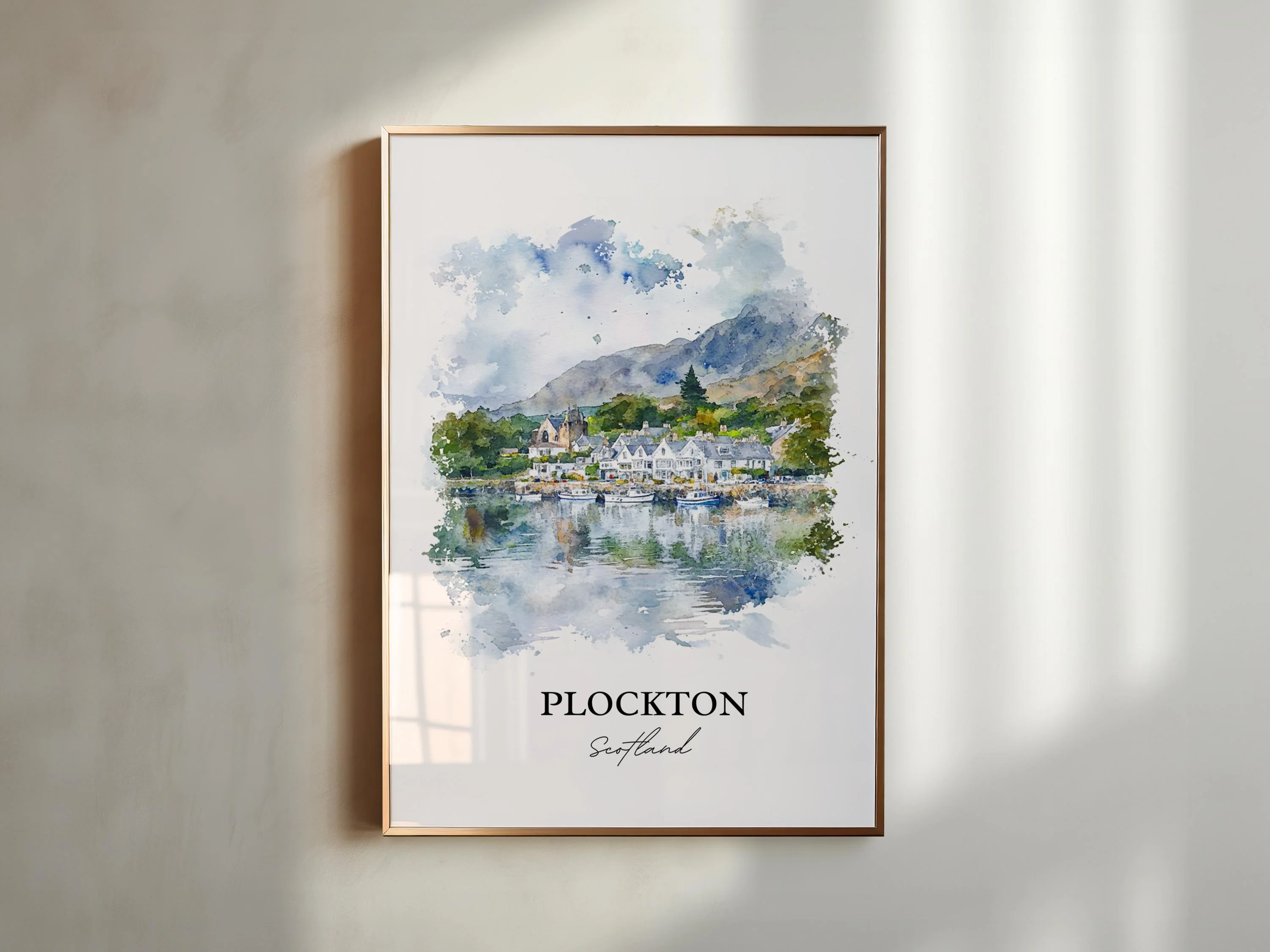 Plockton, Scotland – Watercolor Art Print - Image 3