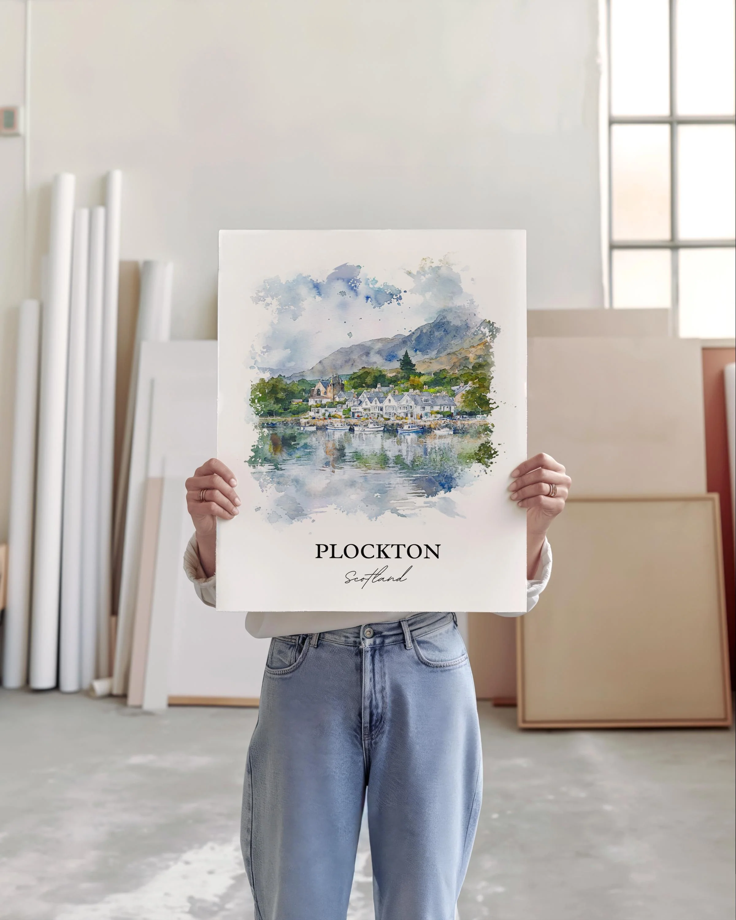 Plockton, Scotland – Watercolor Art Print - Image 4