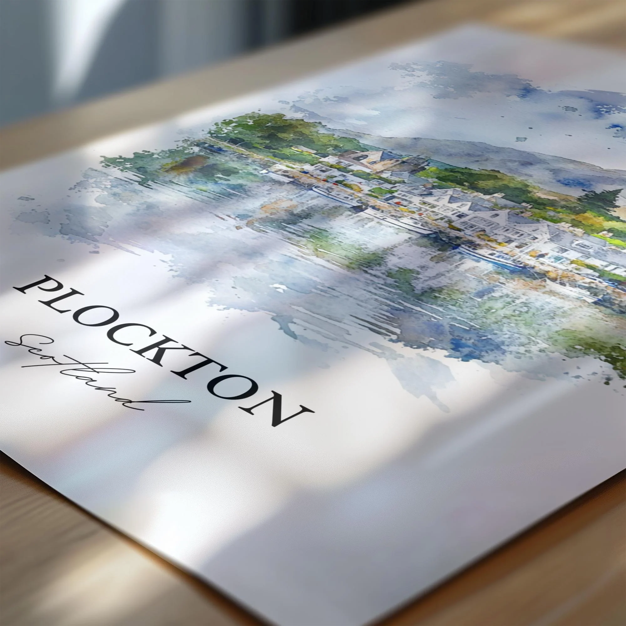 Plockton, Scotland – Watercolor Art Print - Image 2