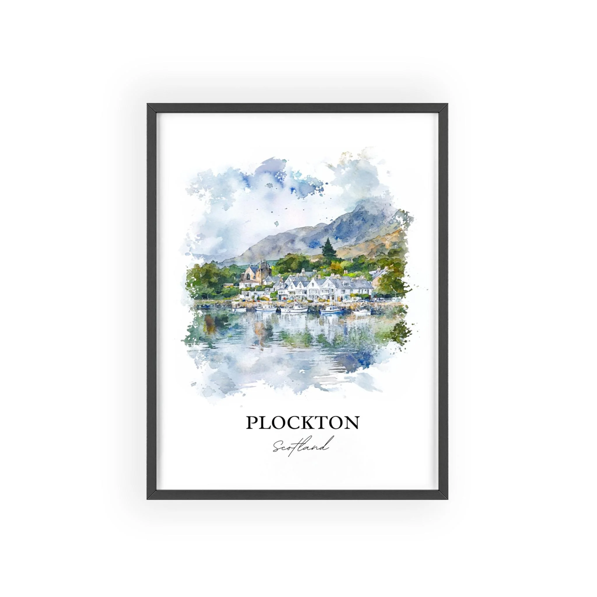 Plockton, Scotland – Watercolor Art Print - Image 7