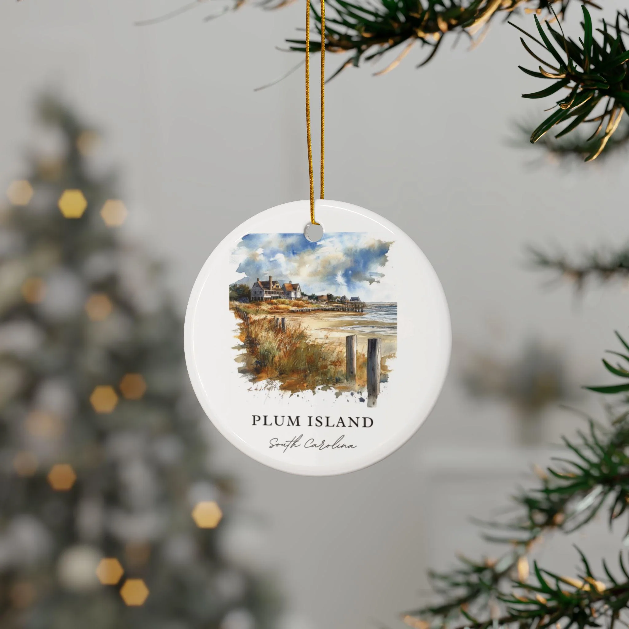 Plum Island SC Ornament: Unique Plum Island Souvenir, Plum Island Decor, and Authentic Charleston SC Gift - Image 3