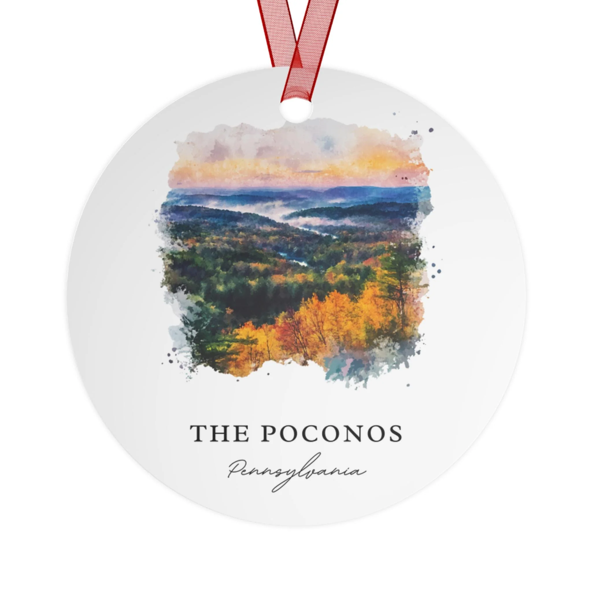 Poconos Ornament: Unique Poconos Souvenir, Poconos Xmas Decor, and Authentic Poconos Mountains Gift - Image 2