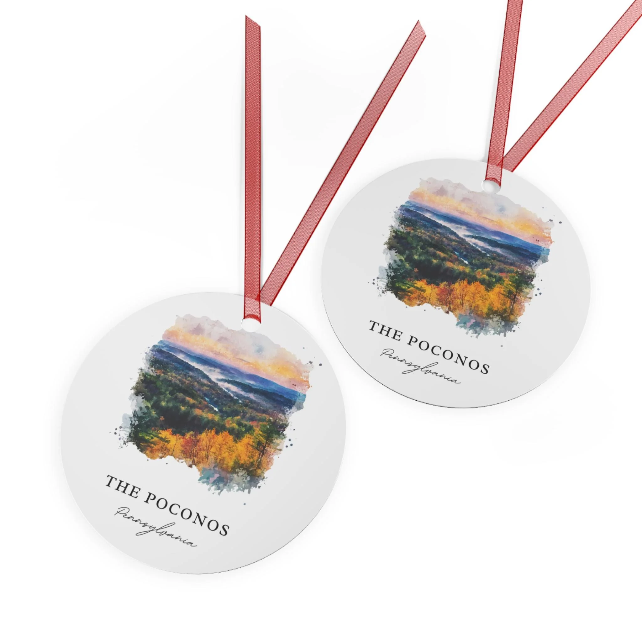 Poconos Ornament: Unique Poconos Souvenir, Poconos Xmas Decor, and Authentic Poconos Mountains Gift - Image 3
