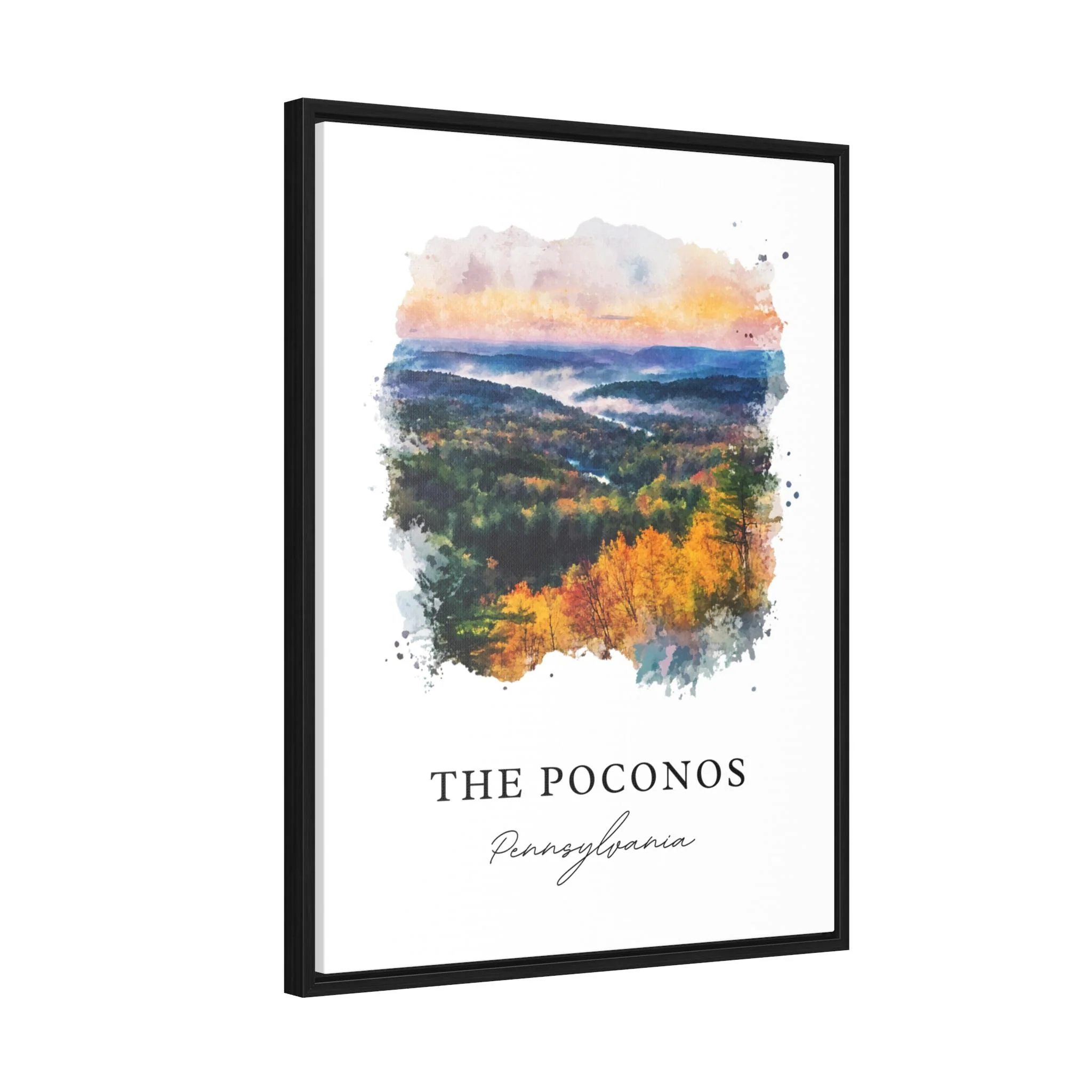 Poconos, Pennsylvania – Watercolor Art Print - Image 6